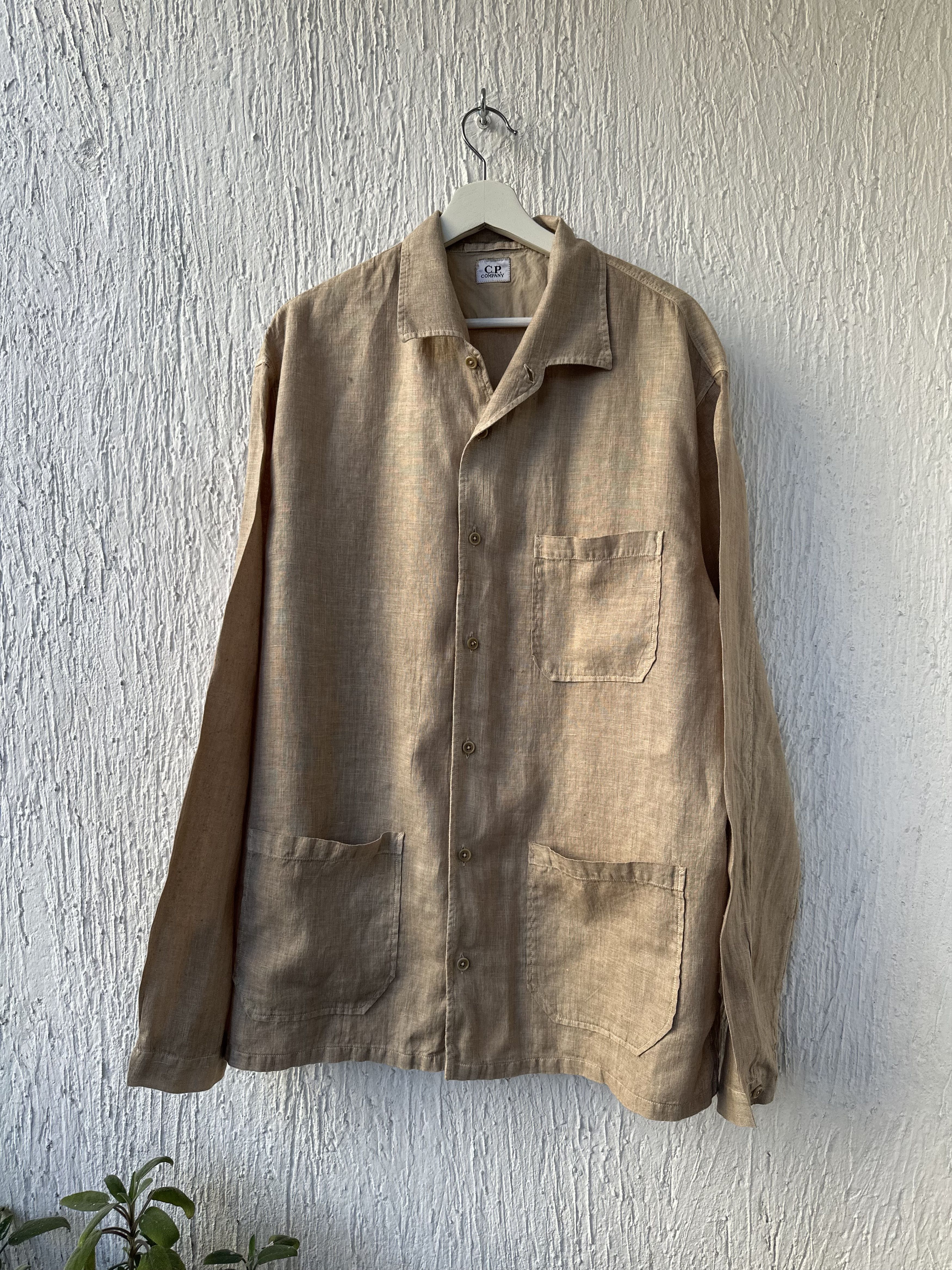 C.P. Company linen overshirt Size US XL / EU 56 / 4 - 1 Thumbnail