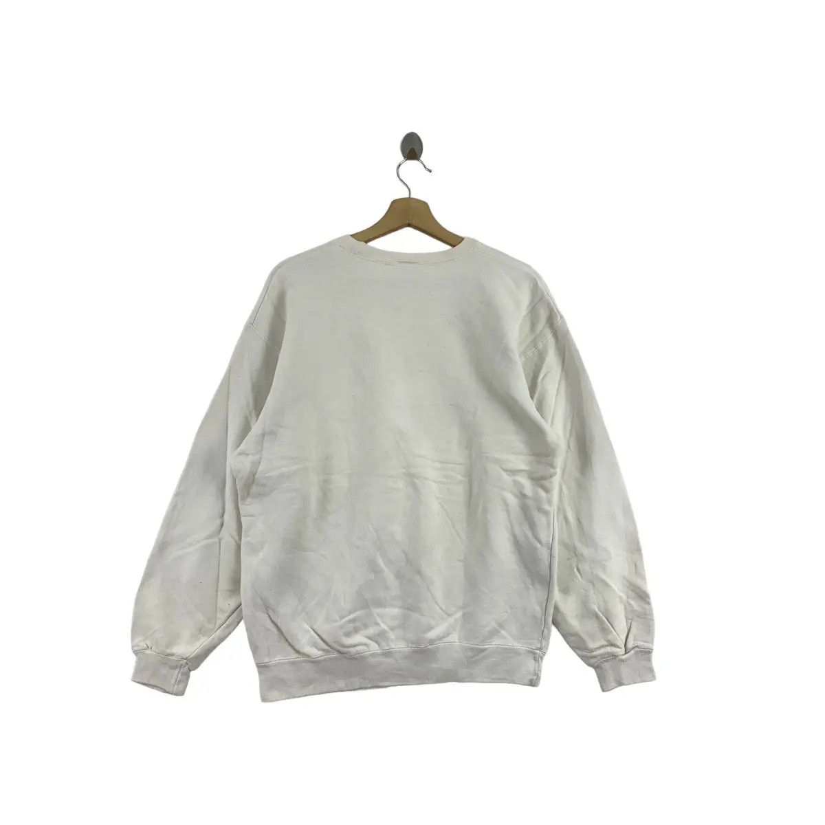 Wrangler Vintage 90s WRANGLER USA Brand Print White Sweatshirt Size US L / EU 52-54 / 3 - 3 Thumbnail