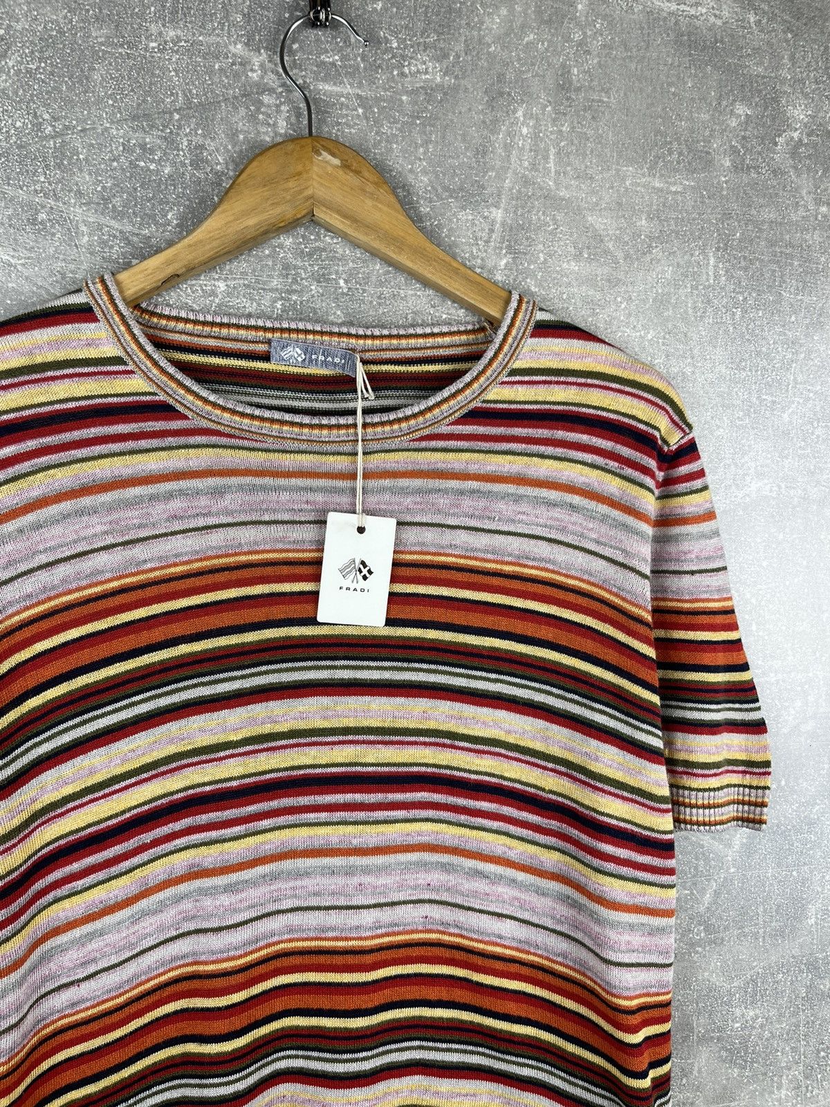 Other Fradi NWT Luxury Stripped T-Shirt Linen Cotton Size US M / EU 48-50 / 2 - 5 Thumbnail
