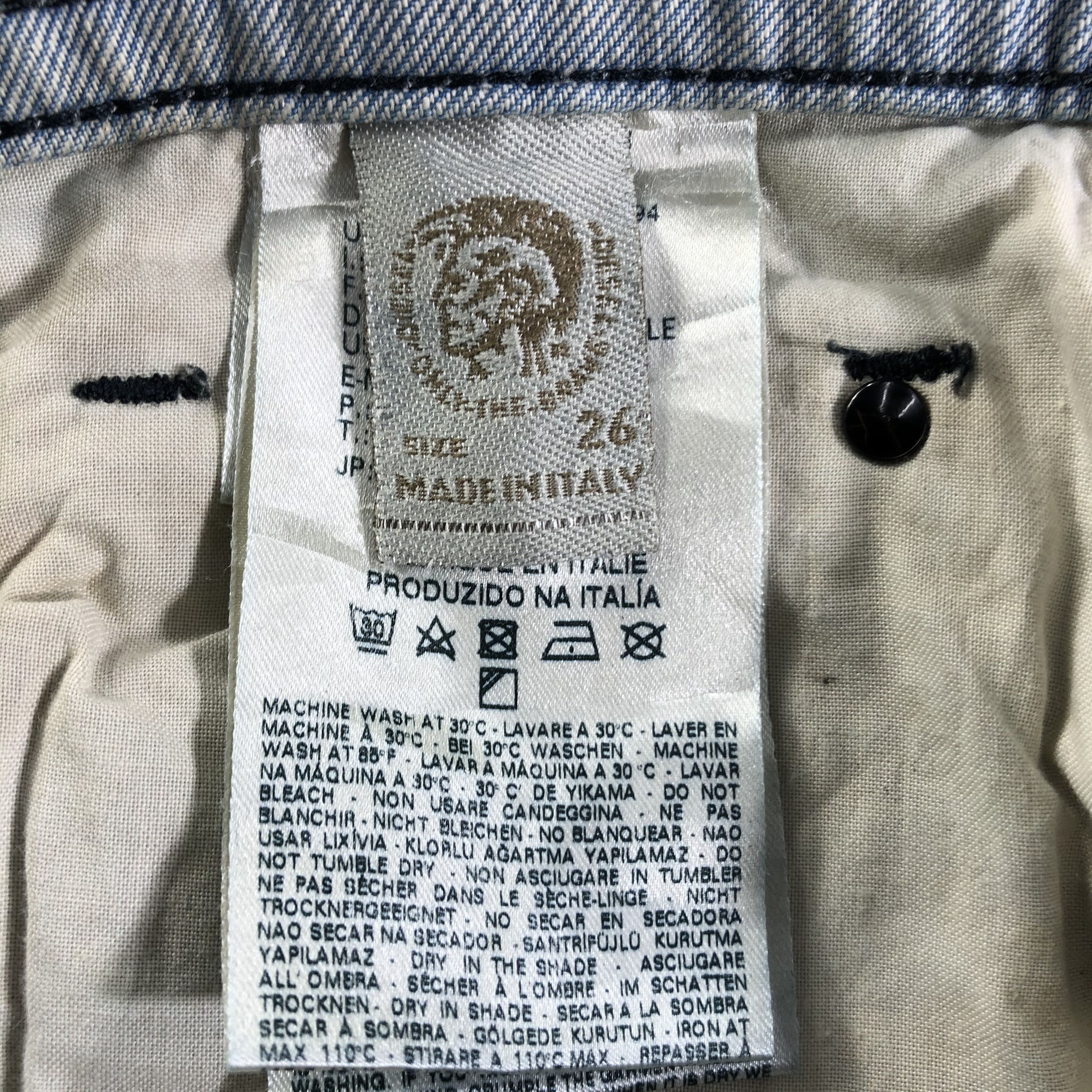 Diesel Distress Diesel Jeans Faded Blue Denim KJ2397 Size US 26 / EU 42 - 11 Thumbnail