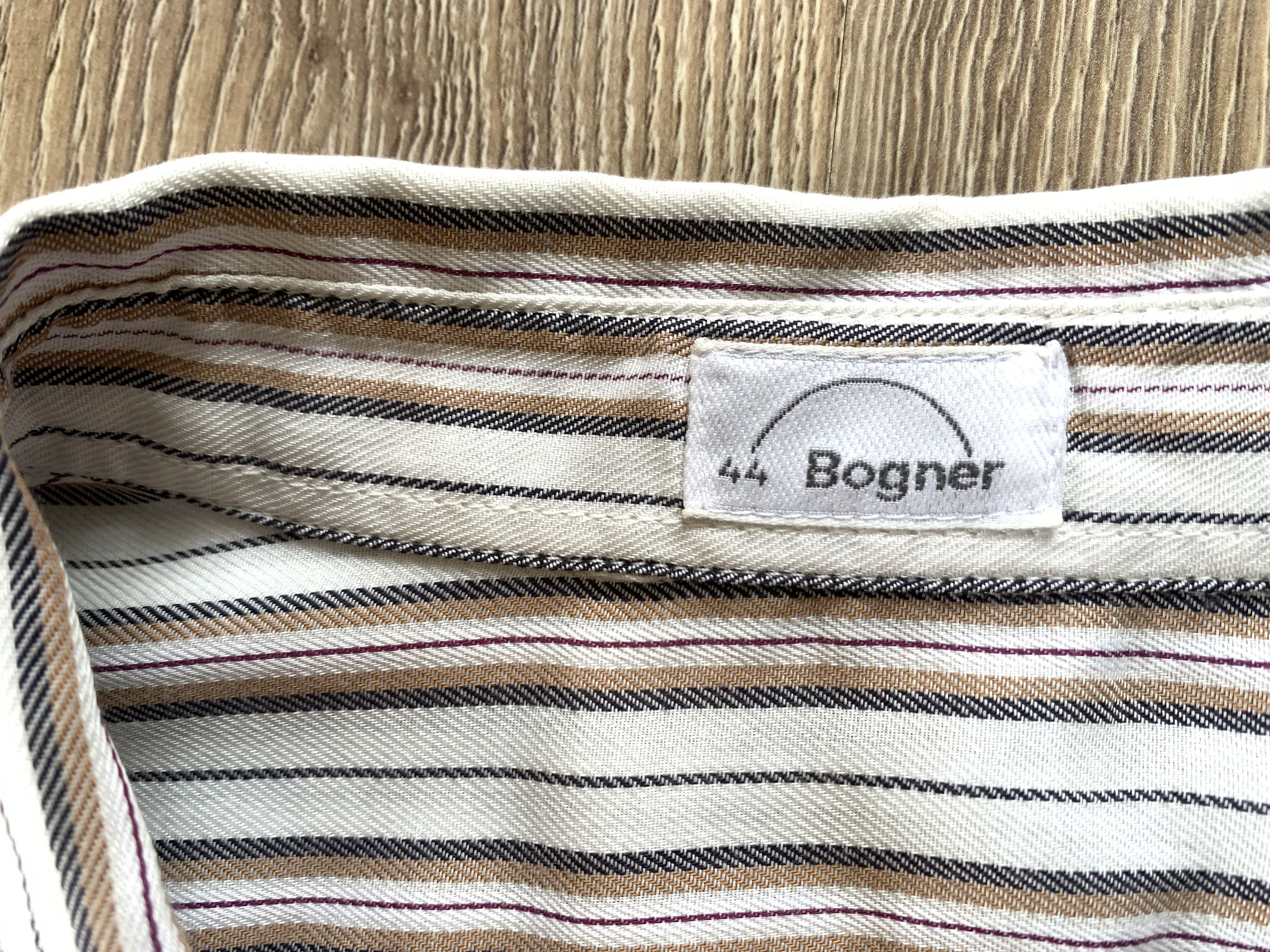 Bogner Bogner Vintage Womens Stripe Dress Shirt Size M / US 6-8 / IT 42-44 - 5 Thumbnail