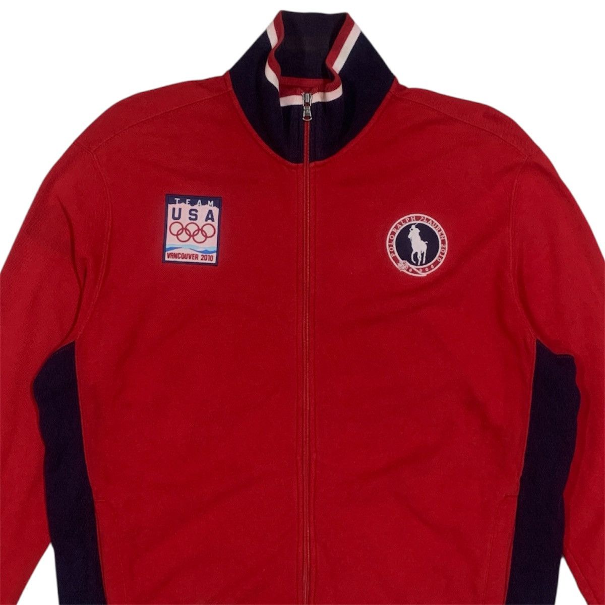 Polo Ralph Lauren Vtg Polo Ralph Lauren USA Olympic Team 2010 Tracktop Sweater Size US L / EU 52-54 / 3 - 2 Thumbnail