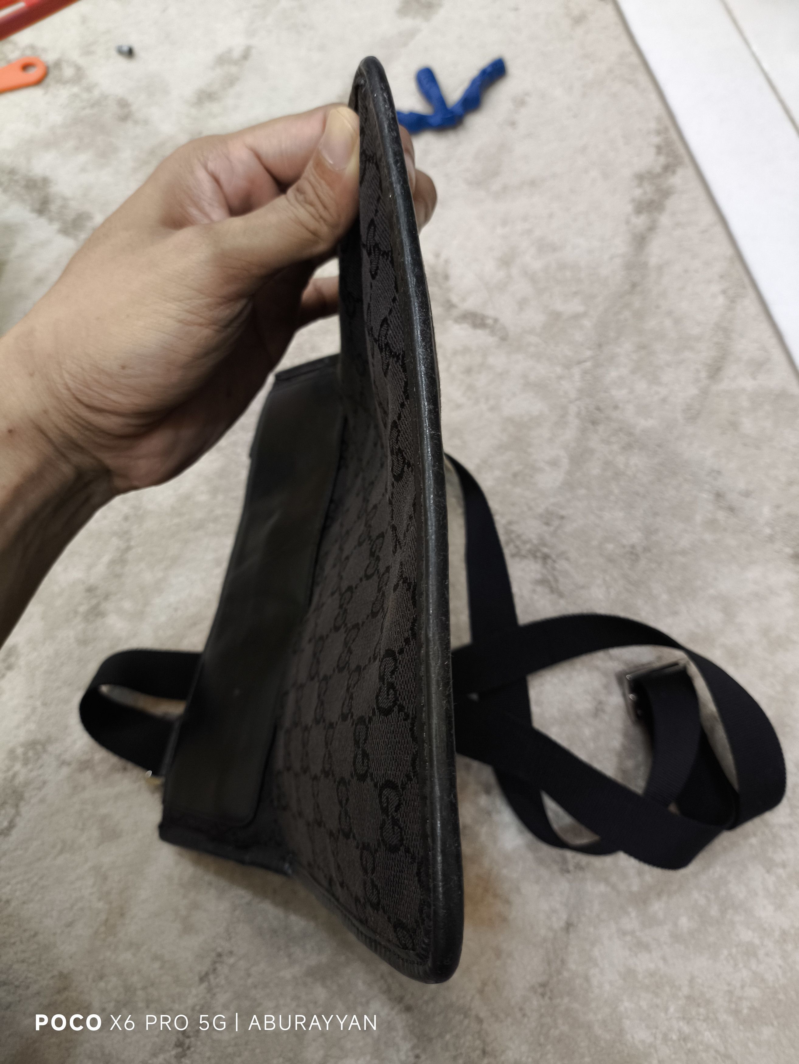 Gucci Gucci Black GG Canvas Crossbody Bag Size ONE SIZE - 6 Thumbnail