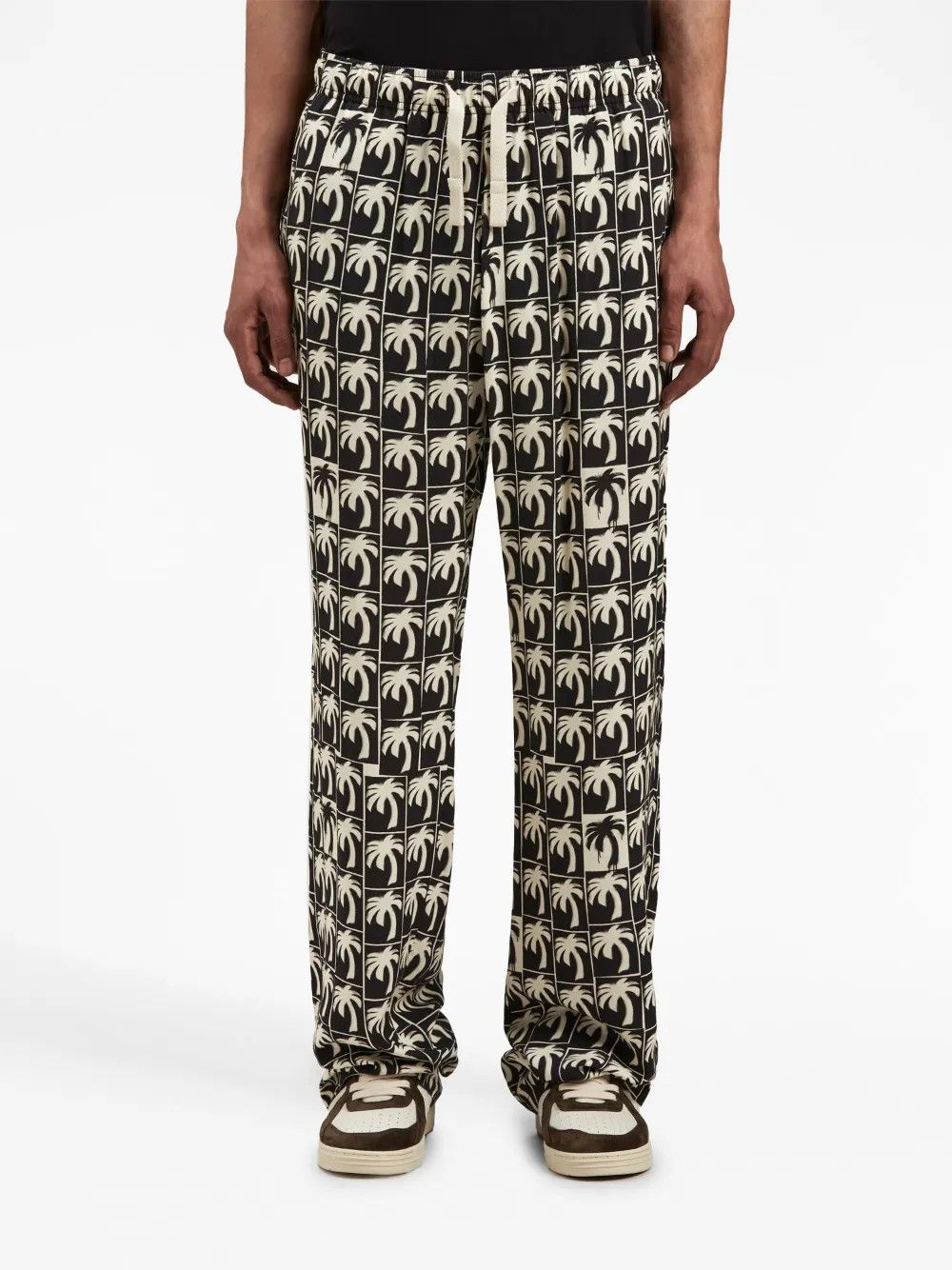 Palm Angels o1y0325 Jogger & Sweatpant in Black/White Size US 30 / EU 46 - 2 Thumbnail