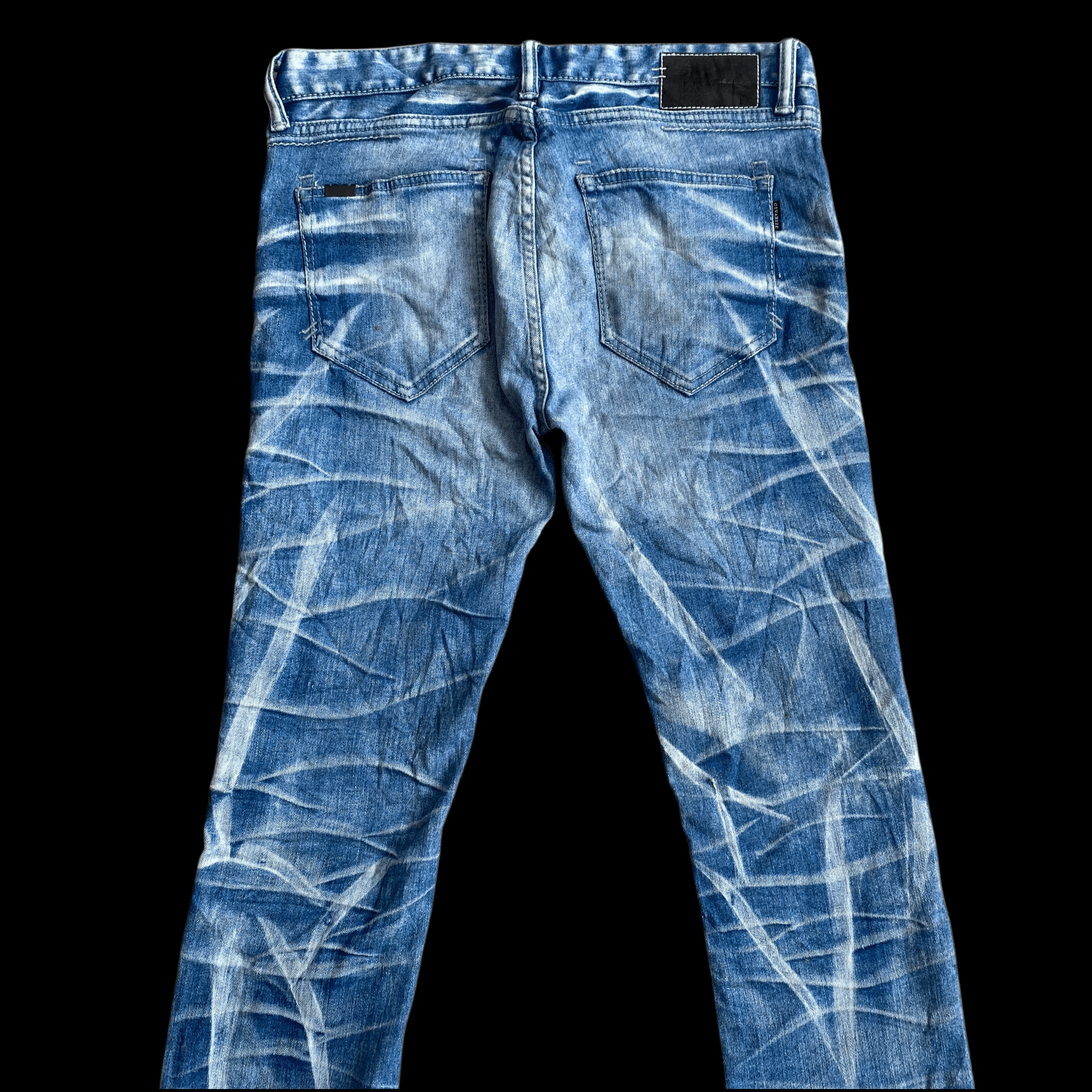Le Grande Bleu (L.G.B.) Civarize Whisker Flare Claw Mark Jeans Size US 30 / EU 46 - 5 Thumbnail