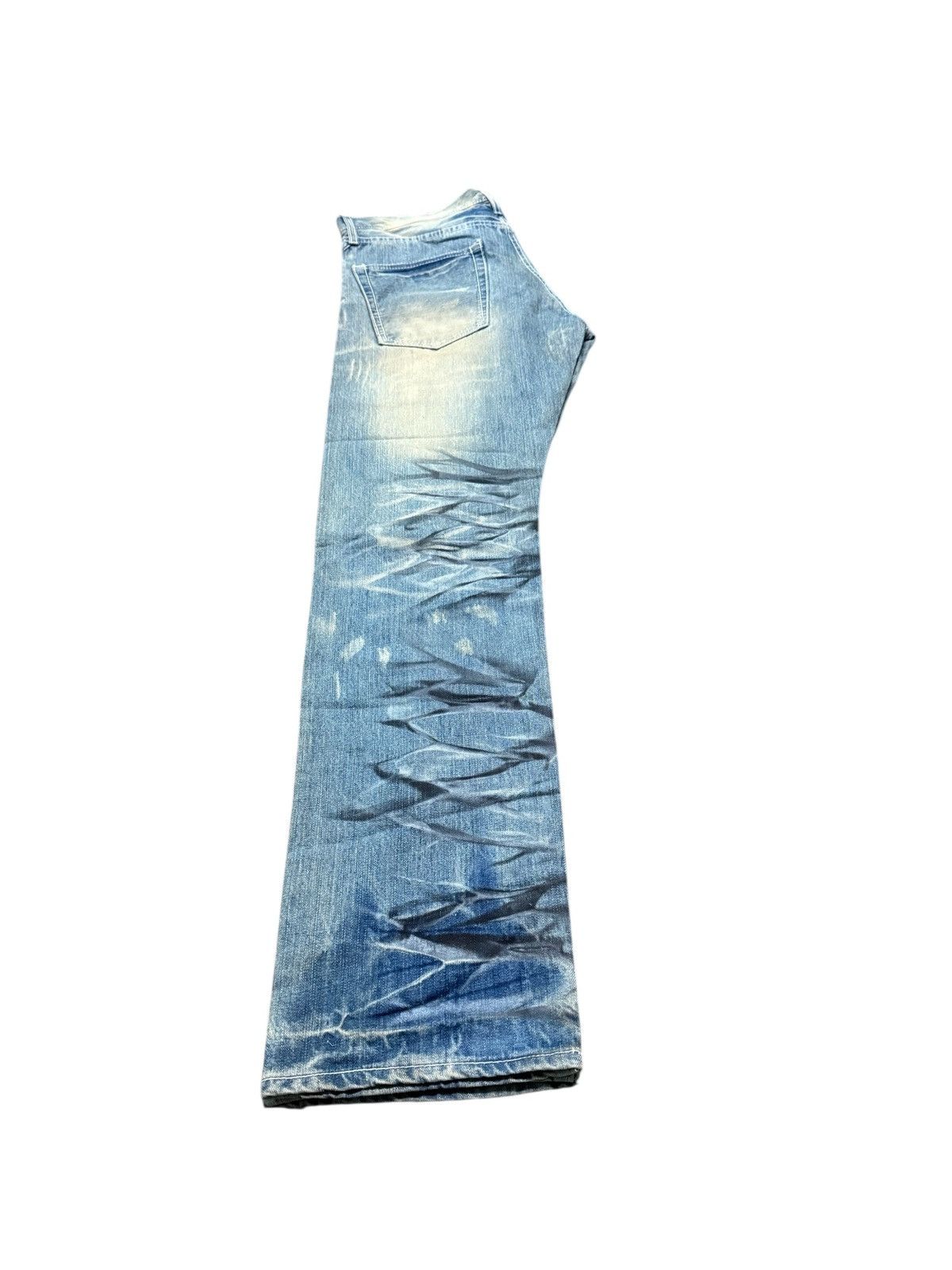 Japanese Brand DELETE ANYTIME SEMANTIC DESIGN DISTRESSED DENIM JEANS Size US 34 / EU 50 - 11 Thumbnail
