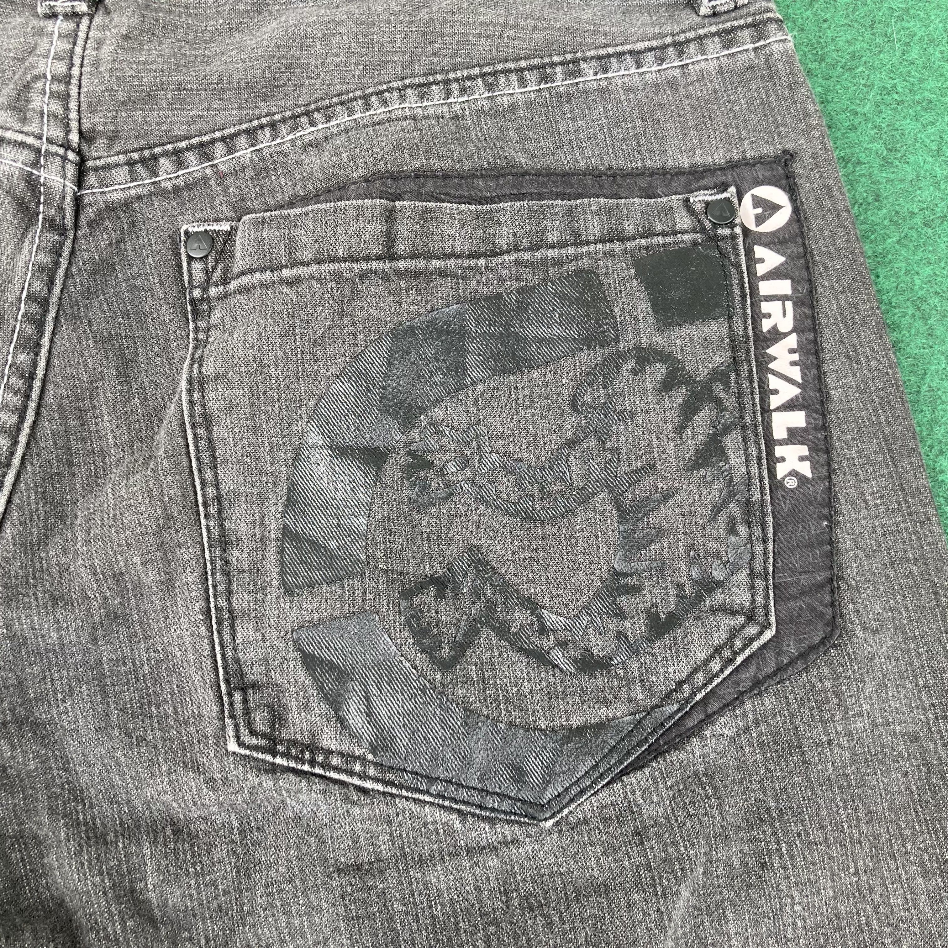 Airwalk × Vintage Vtg Airwalk Ollie Baggy Skateboard Pant Jeans 90s Jeans Size US 33 - 7 Thumbnail