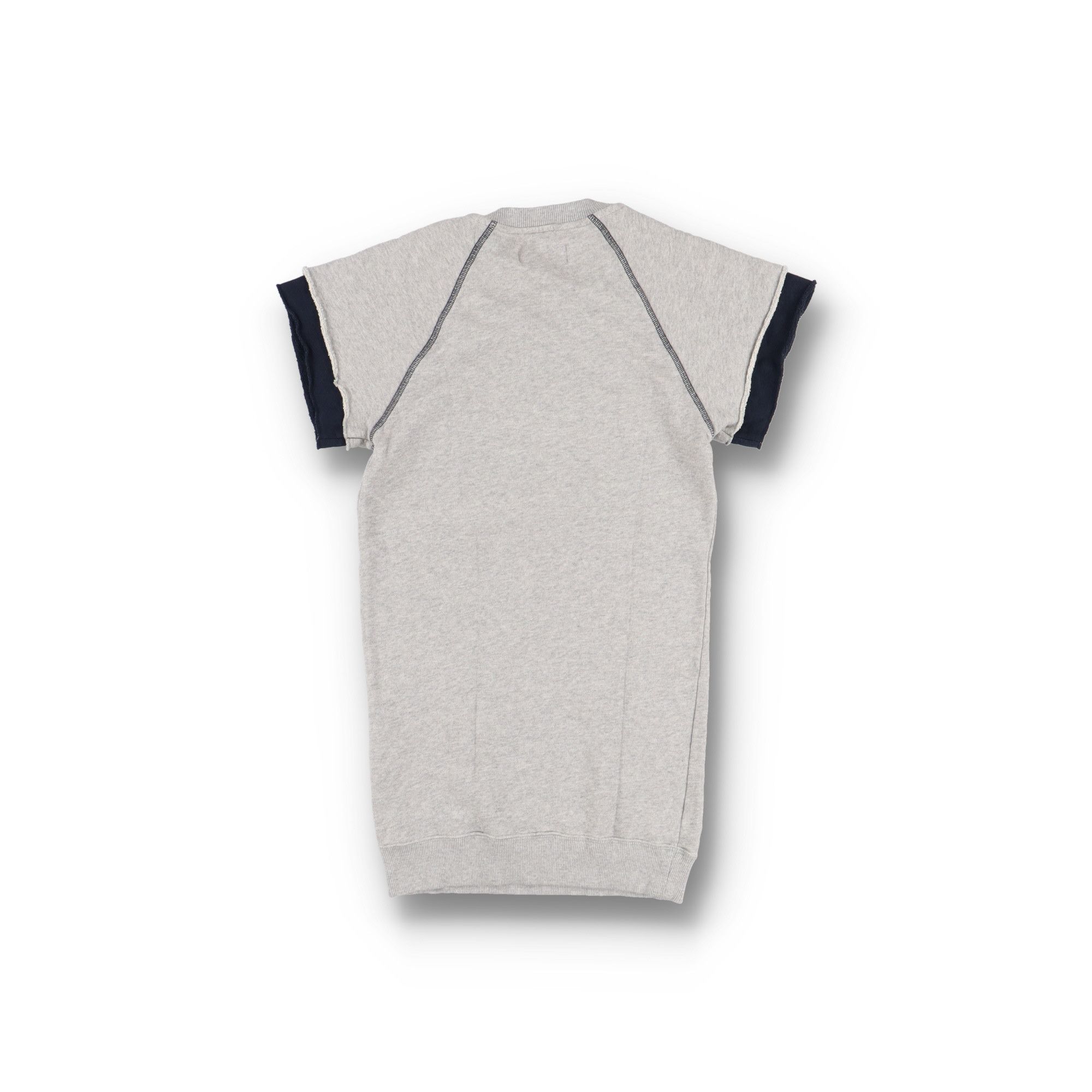 Martine Rose Grey Embroidered Logo Layered Sweatshirt Mini Dress Size XXS / US 00 / IT 34 - 4 Thumbnail