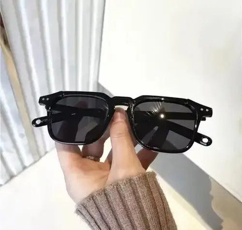 Electric Visual Black Hip Hop Retro Rectangular Clear Rim Sunglasess Size ONE SIZE - 4 Thumbnail