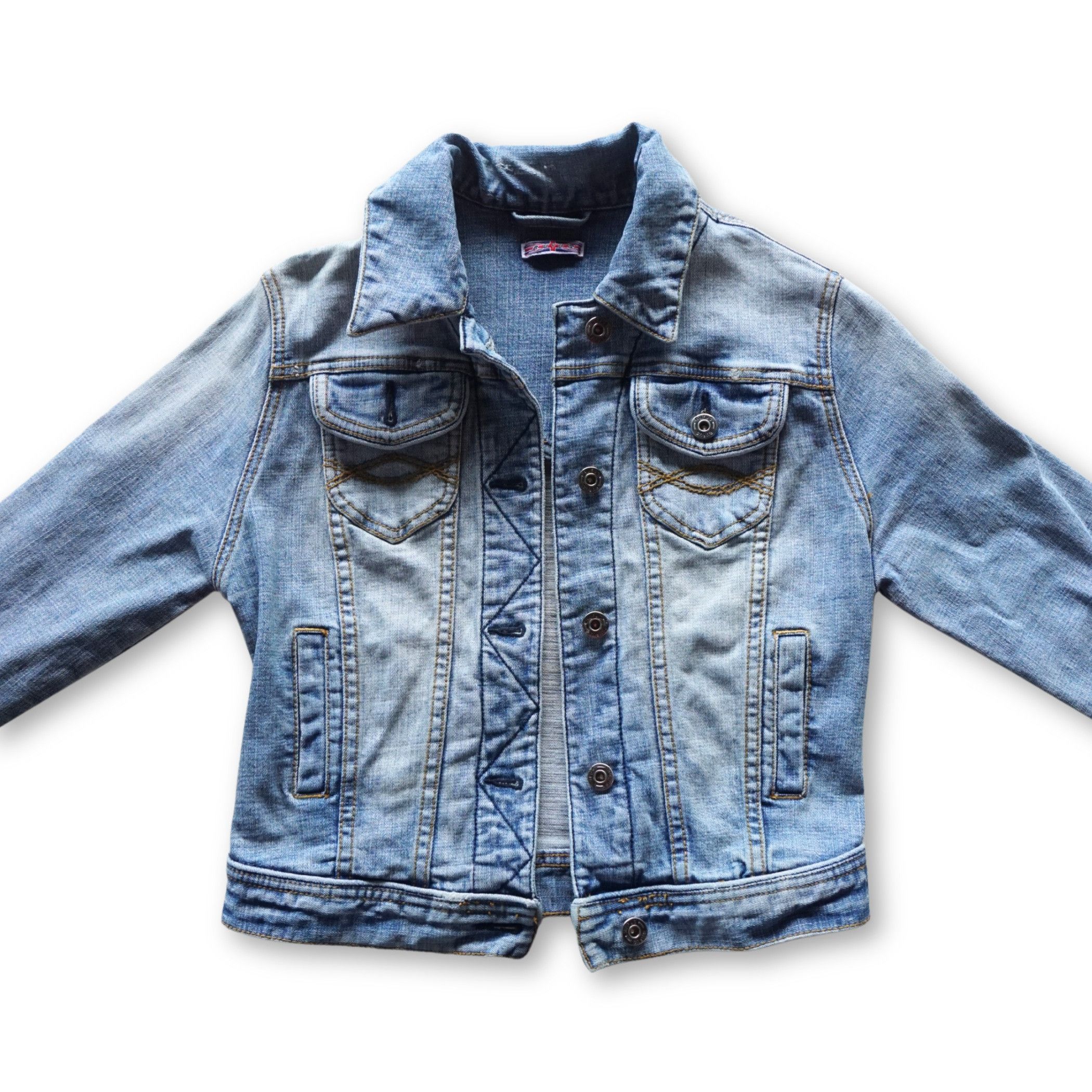 RUFUS Button-Up Distressed Denim Jacket