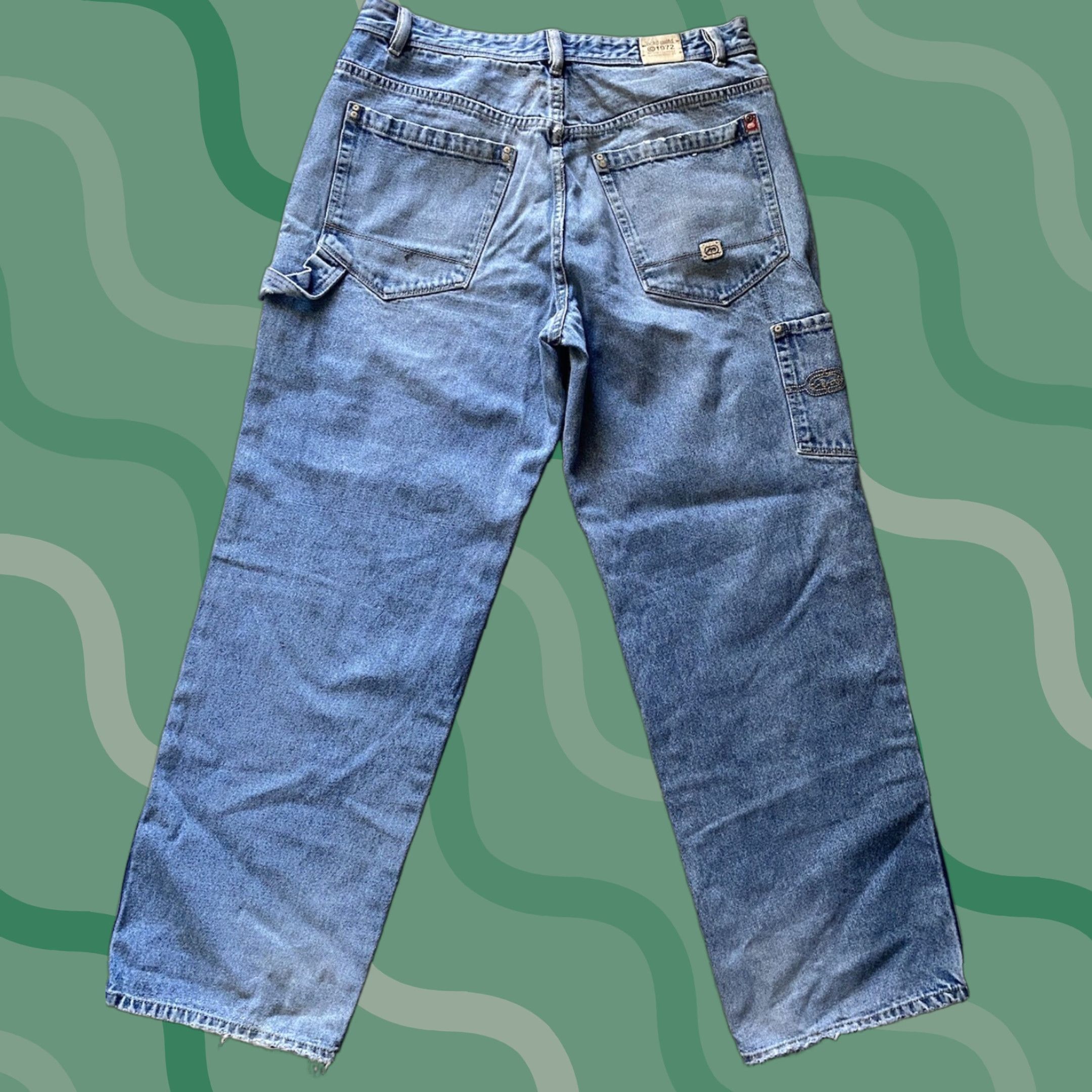 Ecko Unltd. VINTAGE Ecko Unltd Jeans Mens Foundry Fit Carpenter Jean Blue 34 Regular Pants | Jeans Mens 34 Blue Foundry Fit Carpenter Jeans Size US 34 / EU 50 - 1 Thumbnail