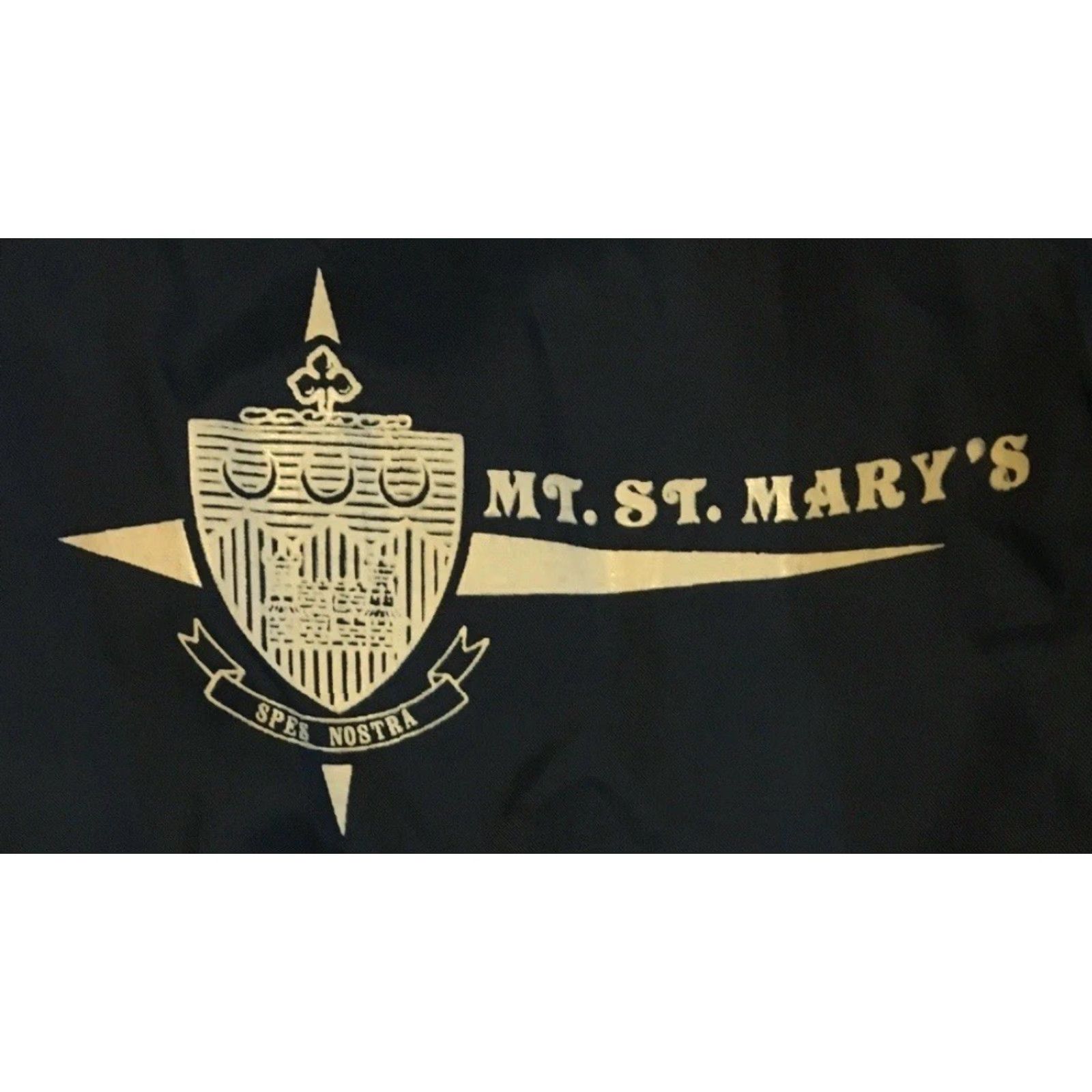 Scholl VINTAGE Mt St Marys University Champion Jacket M Blue 80s 70s College Track Windbreaker Men Varsity University Sports Grunge Hip Hop West Coast Style Size US M / EU 48-50 / 2 - 2 Thumbnail