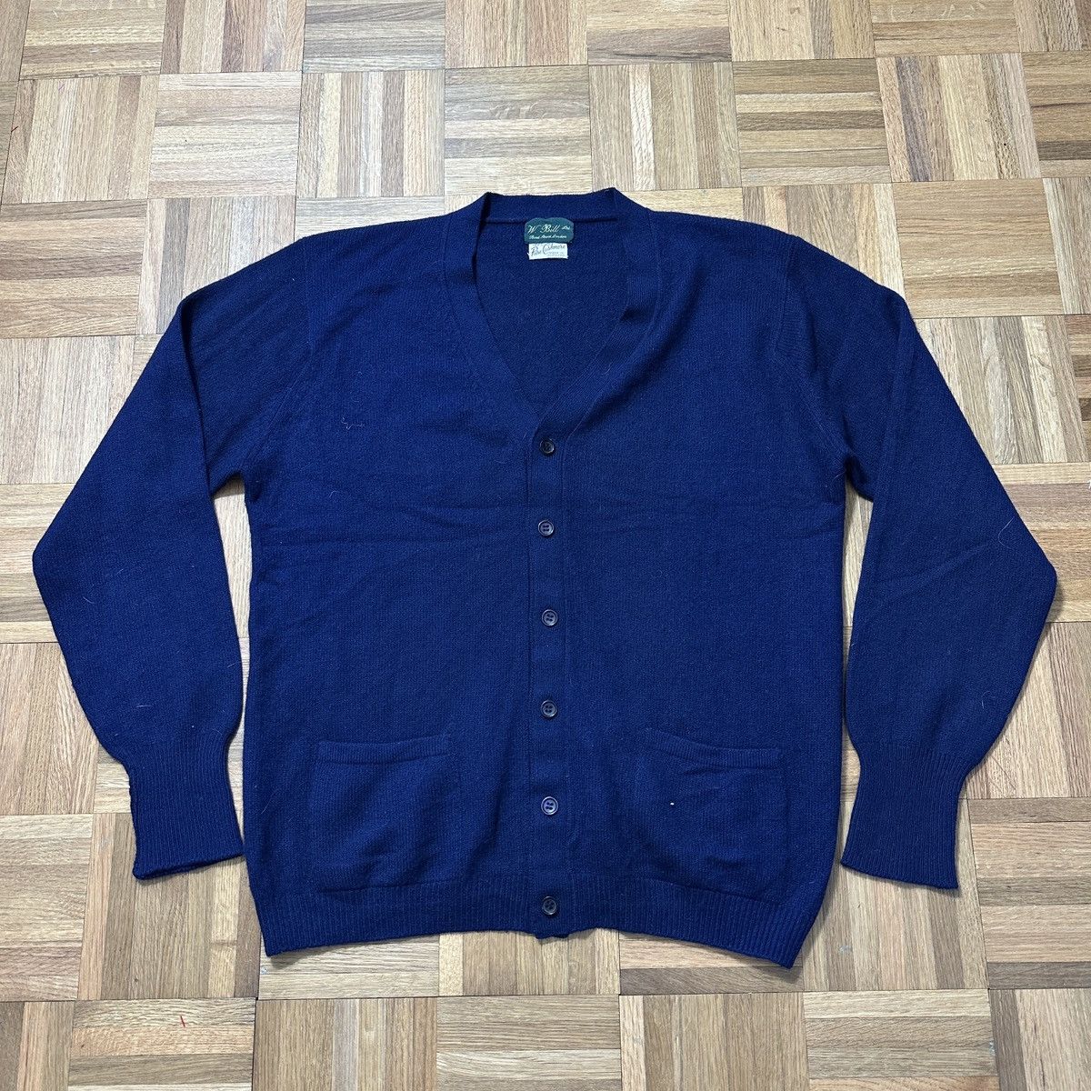 Vintage Vintage W Bill cashmere cardigan sweater Size US XL / EU 56 / 4 - 1 Thumbnail