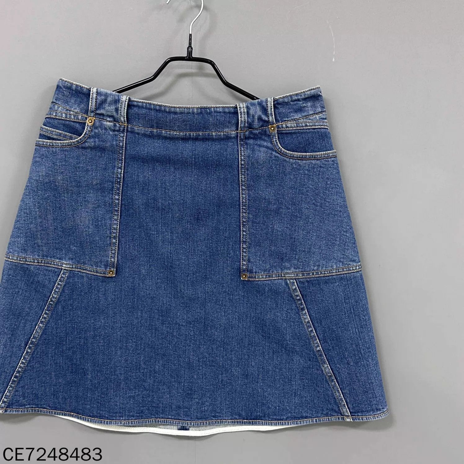 Louis Vuitton LV Washed Blue Denim Mini Skirt Women's 40 Size 28" / US 6 / IT 42 - 2 Thumbnail