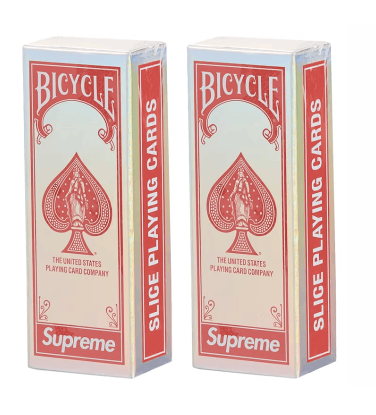 Bicycle × Supreme NEW Supreme Bicycle Holographic Slice Cards (2 Pack) Size ONE SIZE - 1 Thumbnail