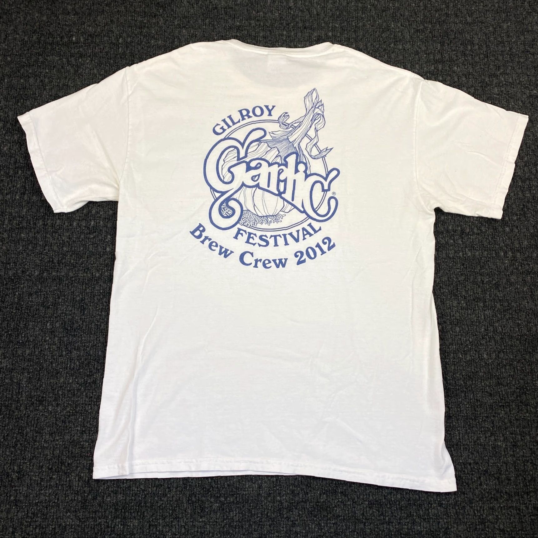 Gildan VINTAGE Gilroy Garlic Festival T Shirt Bud Light Here We Go Brew Crew 2012 L Size US L / EU 52-54 / 3 - 2 Thumbnail