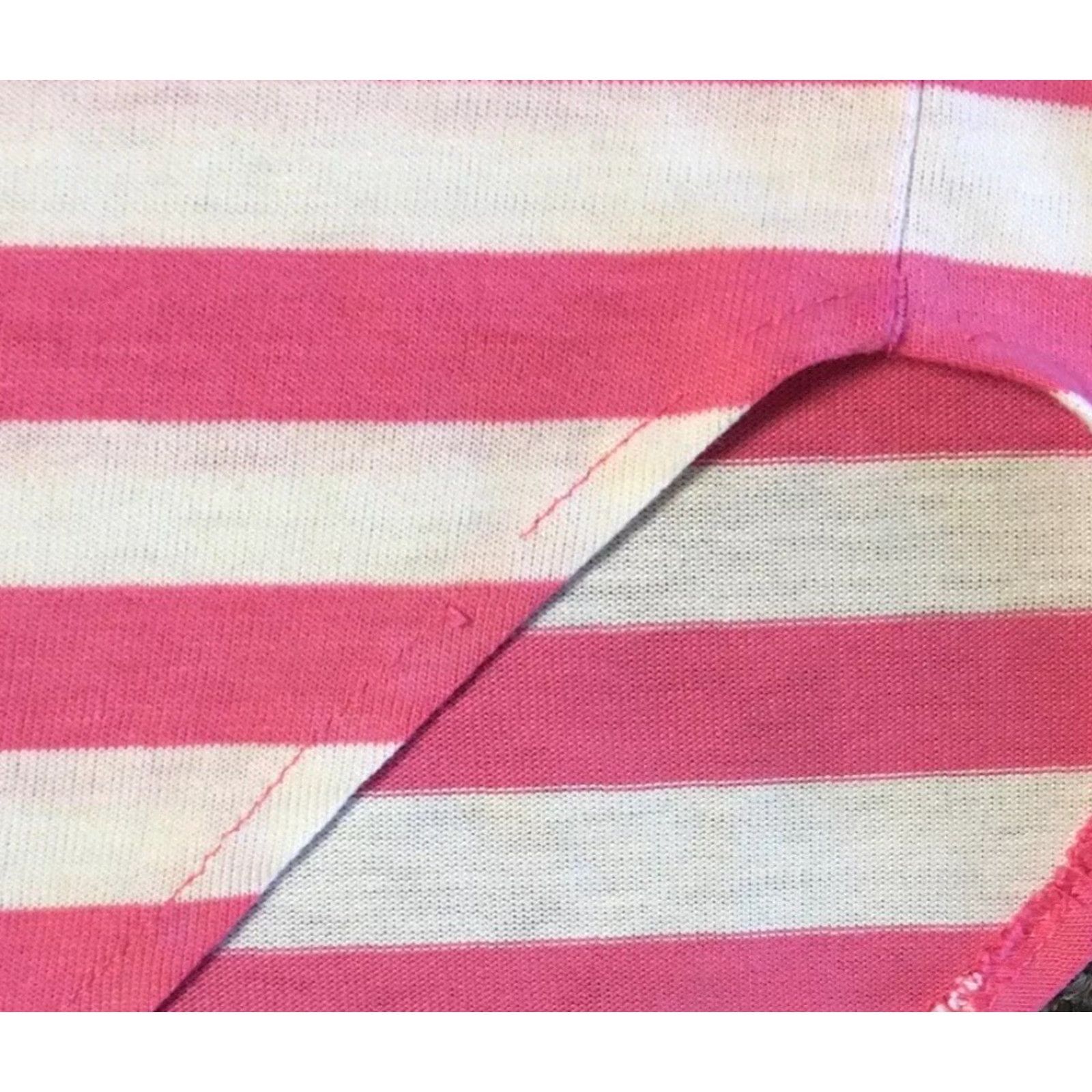 Jantzen Vtg 80s Jantzen Faded Striped Shirt L Pink White Women T-Shirt Short Sleeve Vintage Grunge Surf Skate 90s California USA Beach Vaporwave Aop Size L / US 10 / IT 46 - 3 Thumbnail