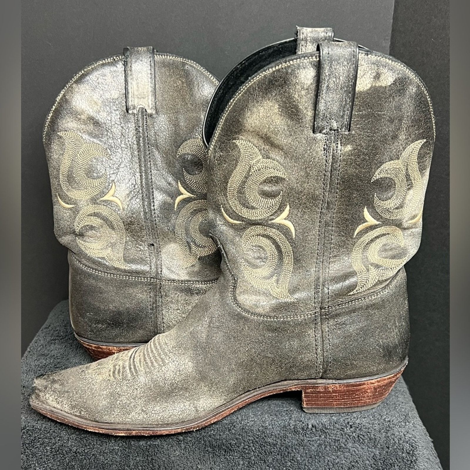 Justin Boots Justin BR105 Men's Bent Rail Cowboy Boots Foot 13 EE WIDE Size US 13 / EU 46 - 4 Thumbnail