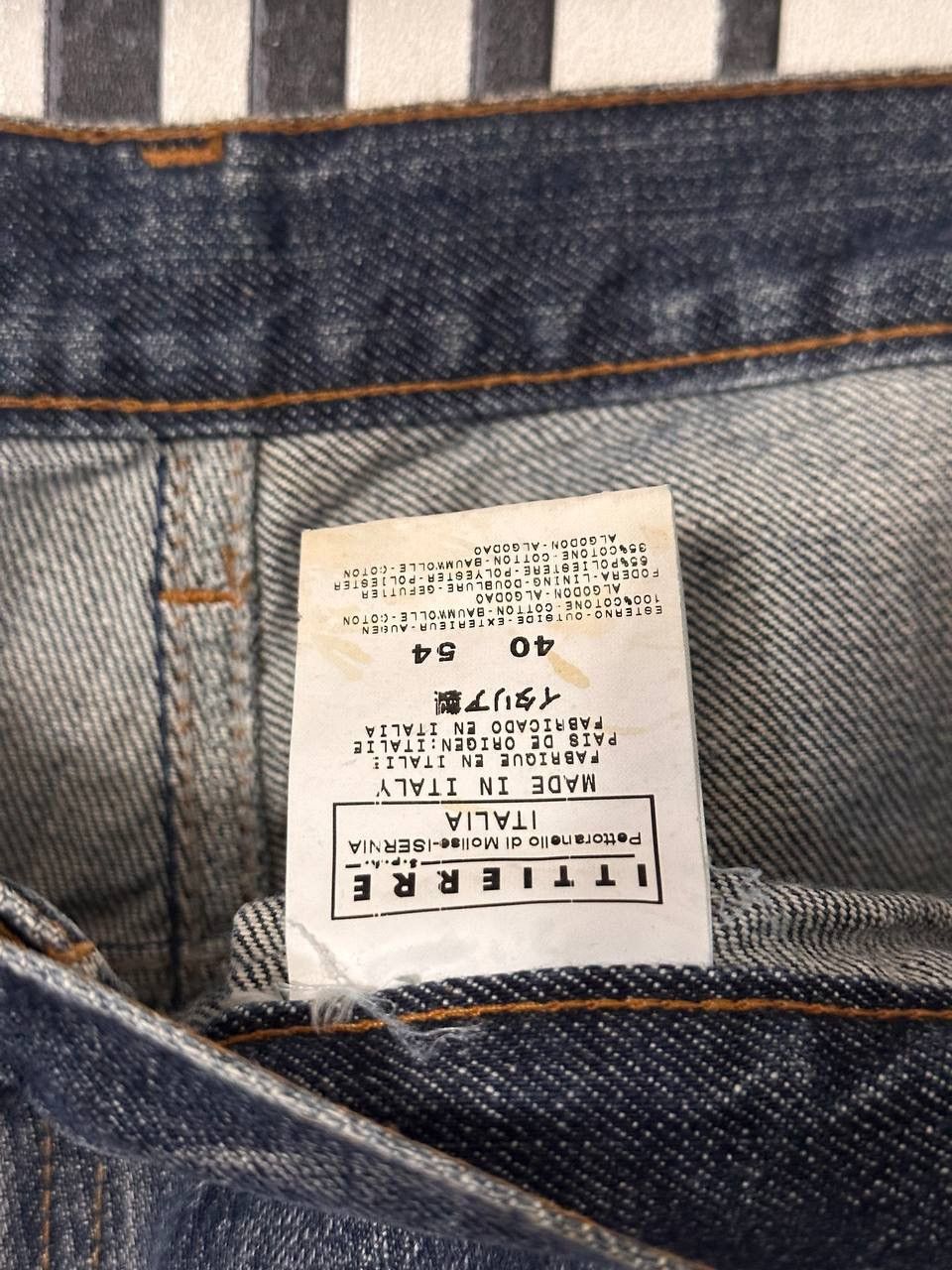 Gianfranco Ferre × Vintage 2004 Gianfranco Ferre Studded Faded Y2k Denim Pants Size US 38 / EU 54 - 6 Thumbnail
