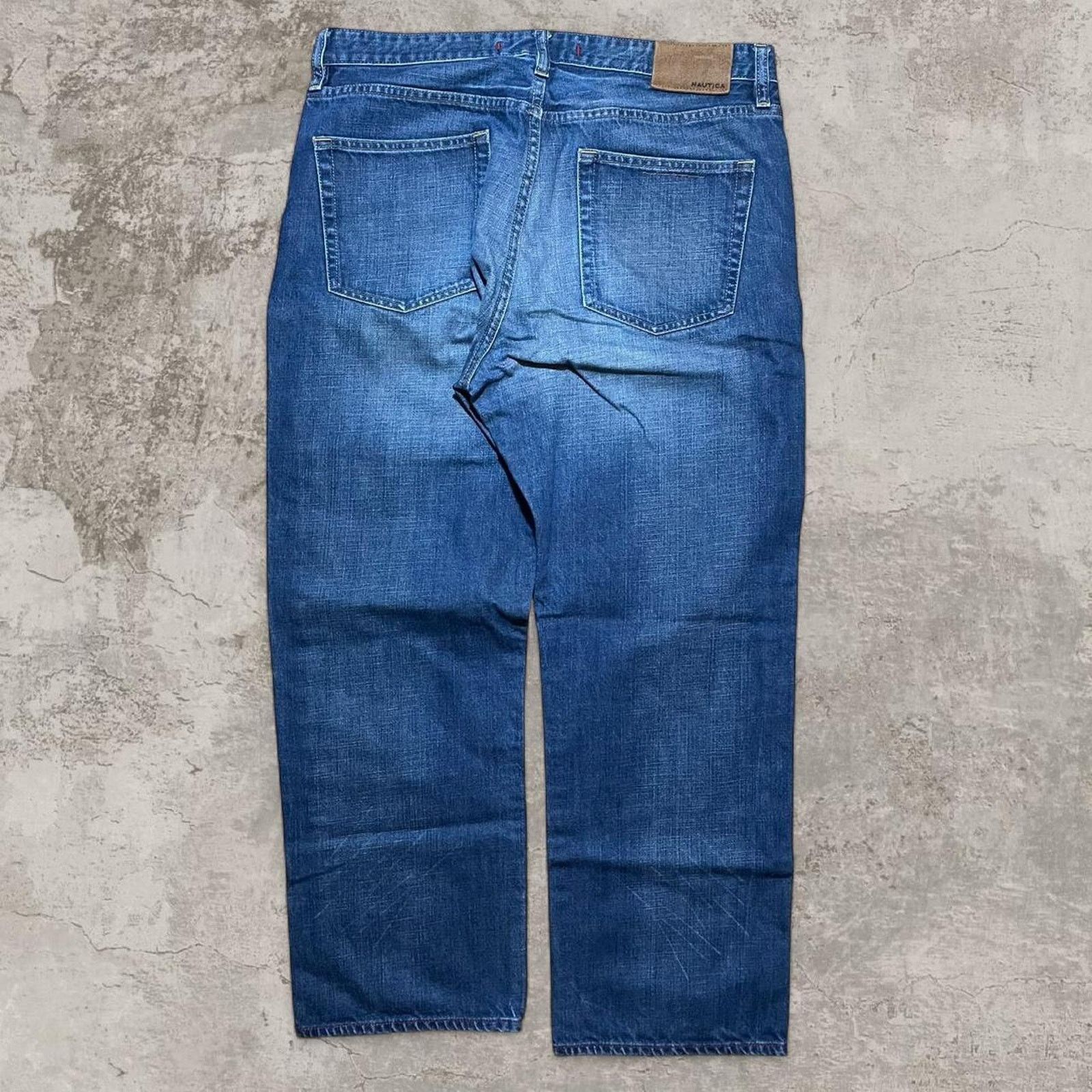 Nautica Dark blue náutica y2k denim jeans with a baggy fit 36x30 Size US 36 / EU 52 - 1 Thumbnail