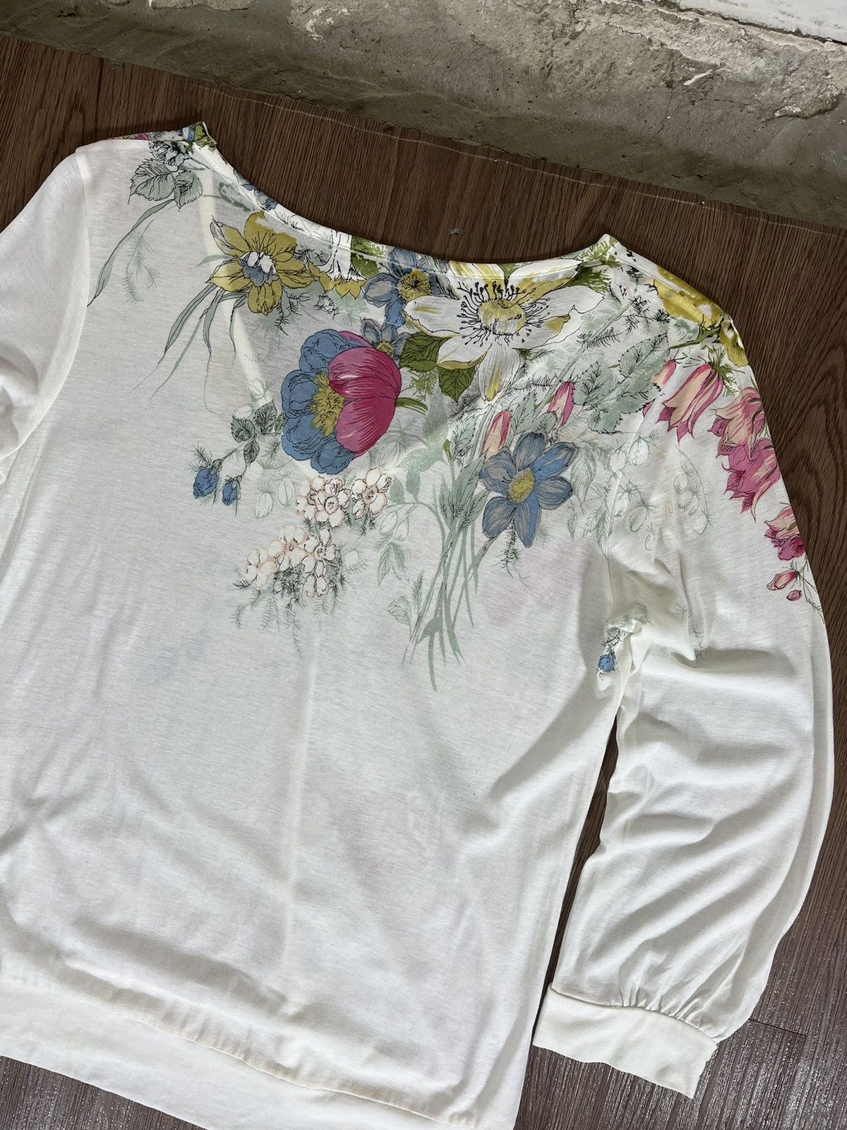 Tsumori Chisato Tsumori Chisato Floral Print Long Sleeve Top Size S / US 4 / IT 40 - 5 Thumbnail