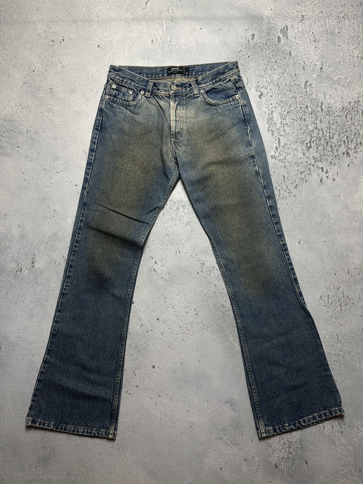 If Six Was Nine Casta & Puro Flared Denim Jeans Avant Garde Sz 28 Made In Ar Size 28" / US 6 / IT 42 - 5 Thumbnail