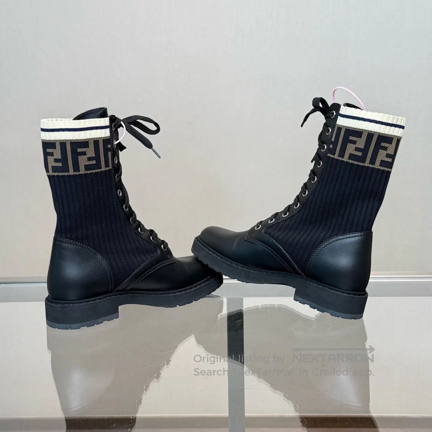Fendi FENDI Rockoko Monogram Martin Boots. Size US 6 / IT 36 - 6 Thumbnail