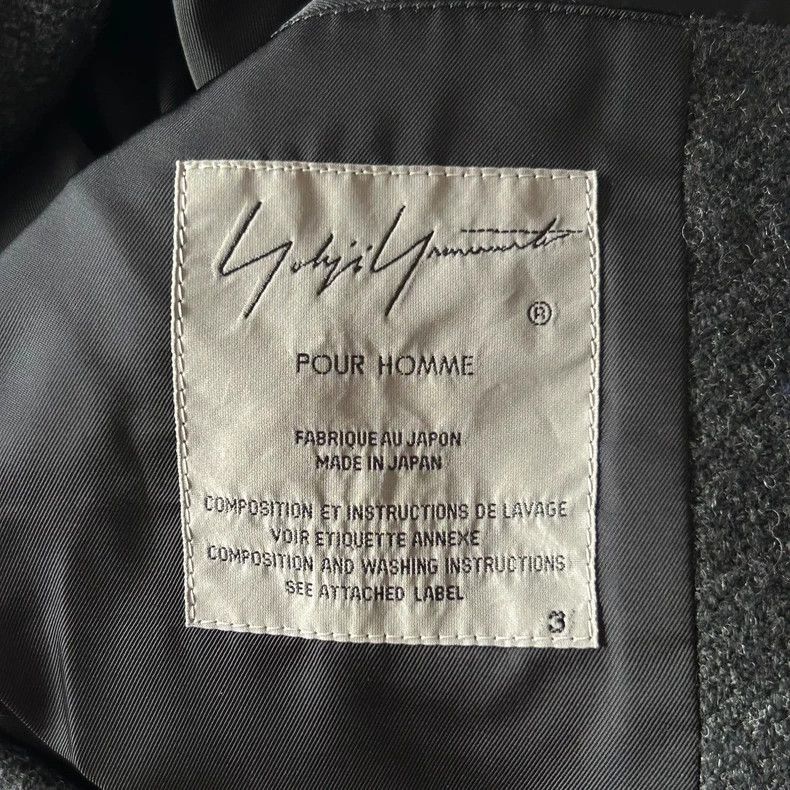 Yohji Yamamoto Yohji Yamamoto Yohji Yamamoto Long Wool Coat with Buttons Size US M / EU 48-50 / 2 - 5 Thumbnail