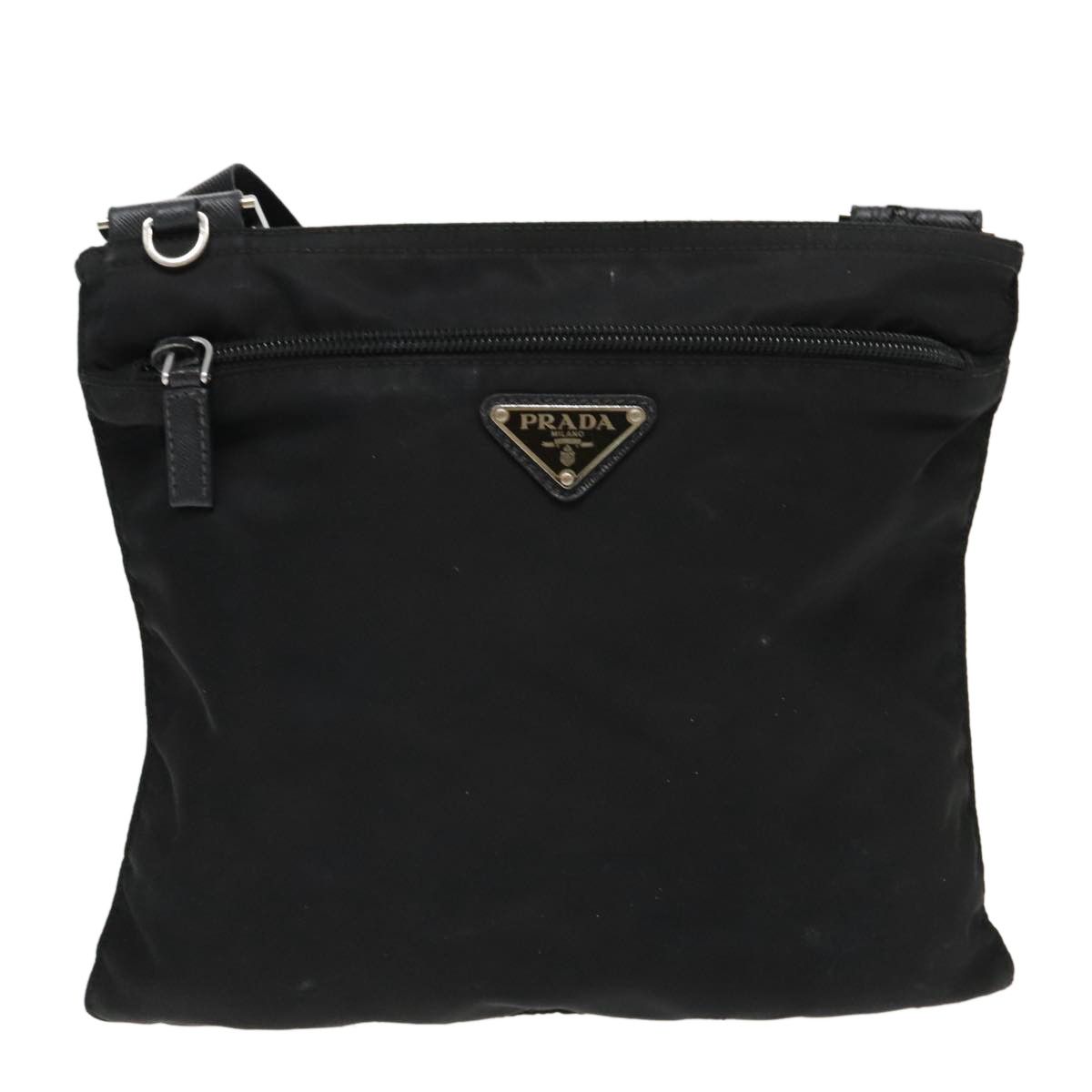 Prada Tessuto Black Synthetic Shoulder Bag (Pre-Owned) Size ONE SIZE - 1 Thumbnail