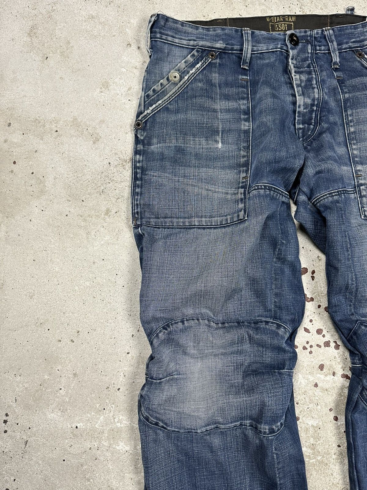 G-Star × Vintage Vintage Y2K G Star Raw Fire Elwood Distressed Denim Pants Size US 34 / EU 50 - 5 Thumbnail