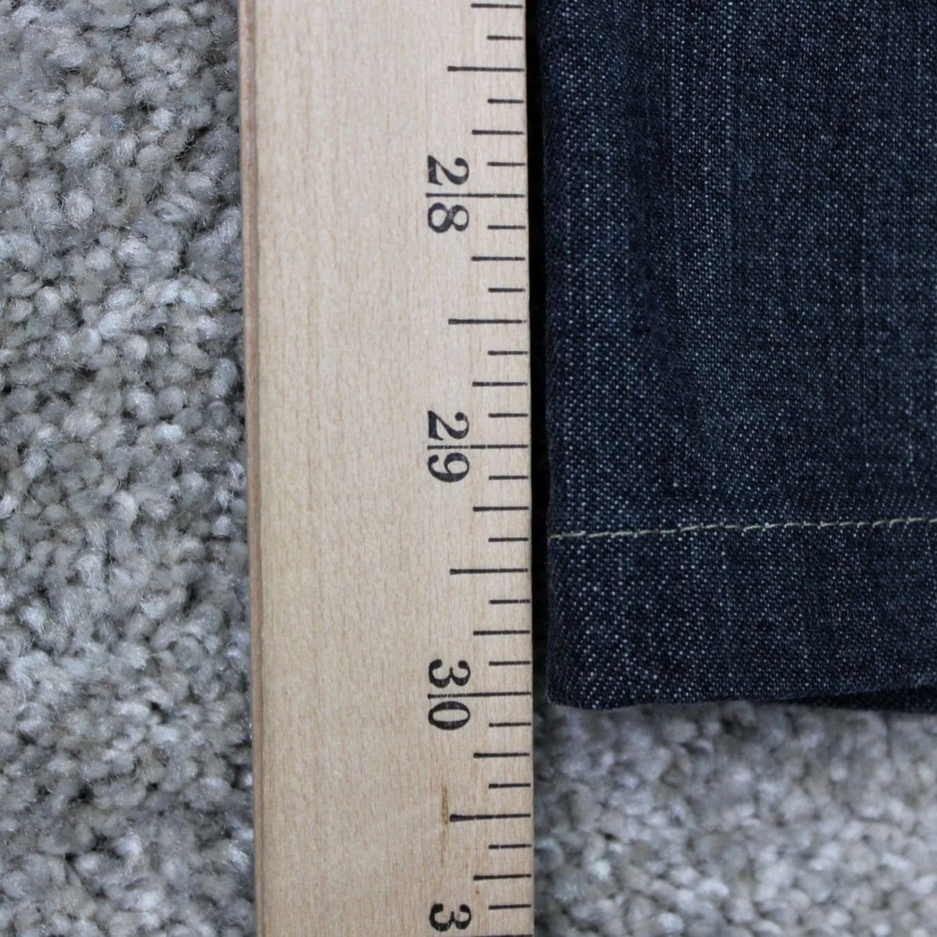 Denime Hiltl Jeans Mens 36 Straight 5-Pocket Denim Cotton Stretch Black 90s Theme 30in Inseam Mens Size US 36 / EU 52 - 4 Thumbnail