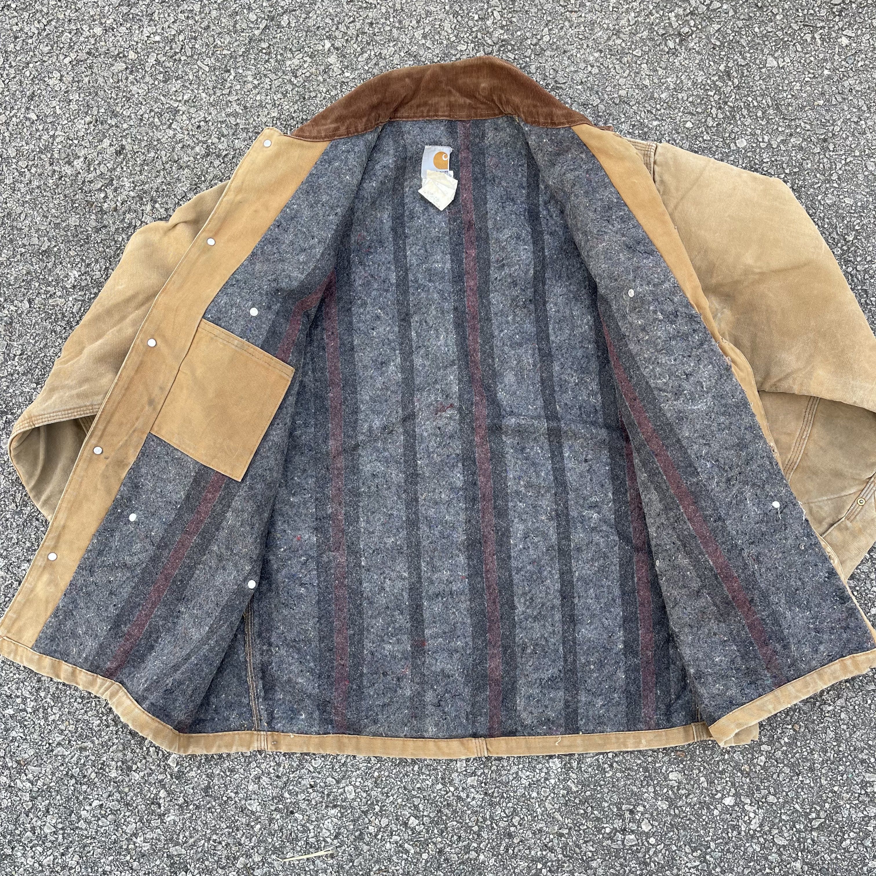 Carhartt × Carhartt Wip × Vintage Vtg 90s Carhartt Detroit Blanket Lined Workwear Jacket Size US XL / EU 56 / 4 - 8 Thumbnail