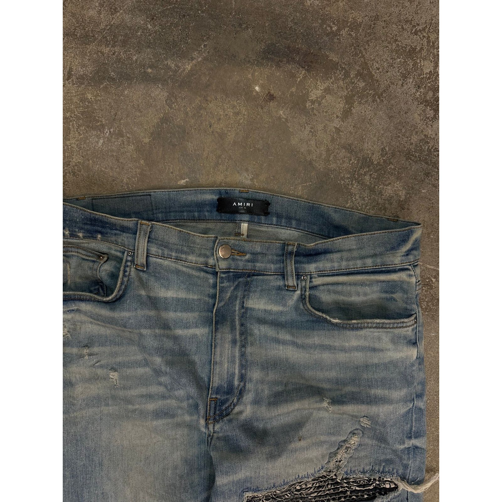 Amiri Amiri MX1 Lightwash Paisley Bandana Patch Used 36 Size US 36 / EU 52 - 2 Thumbnail