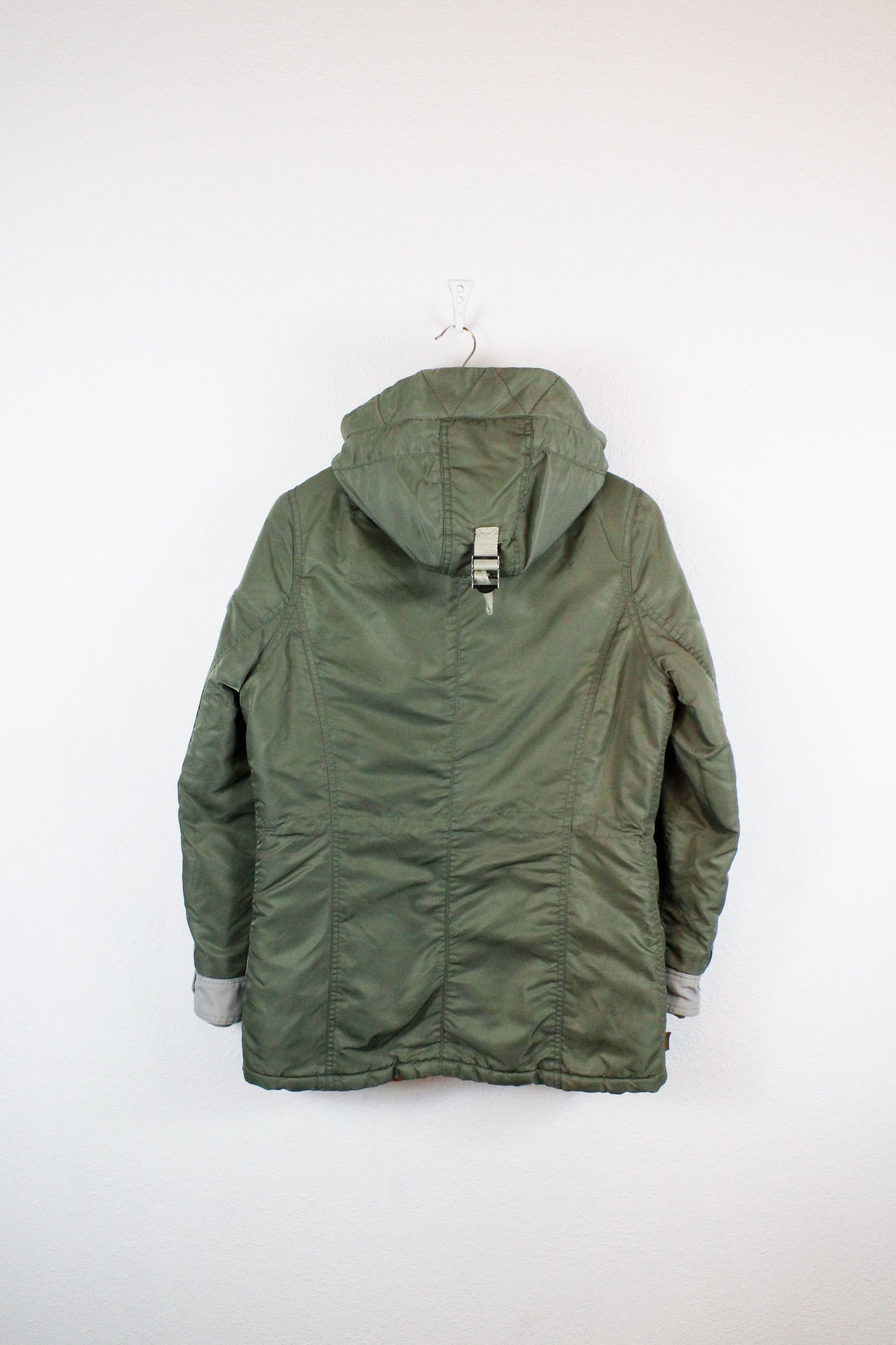 Schott × Vintage Womens Schott Army Green Parka Jacket size M Size M / US 6-8 / IT 42-44 - 6 Thumbnail