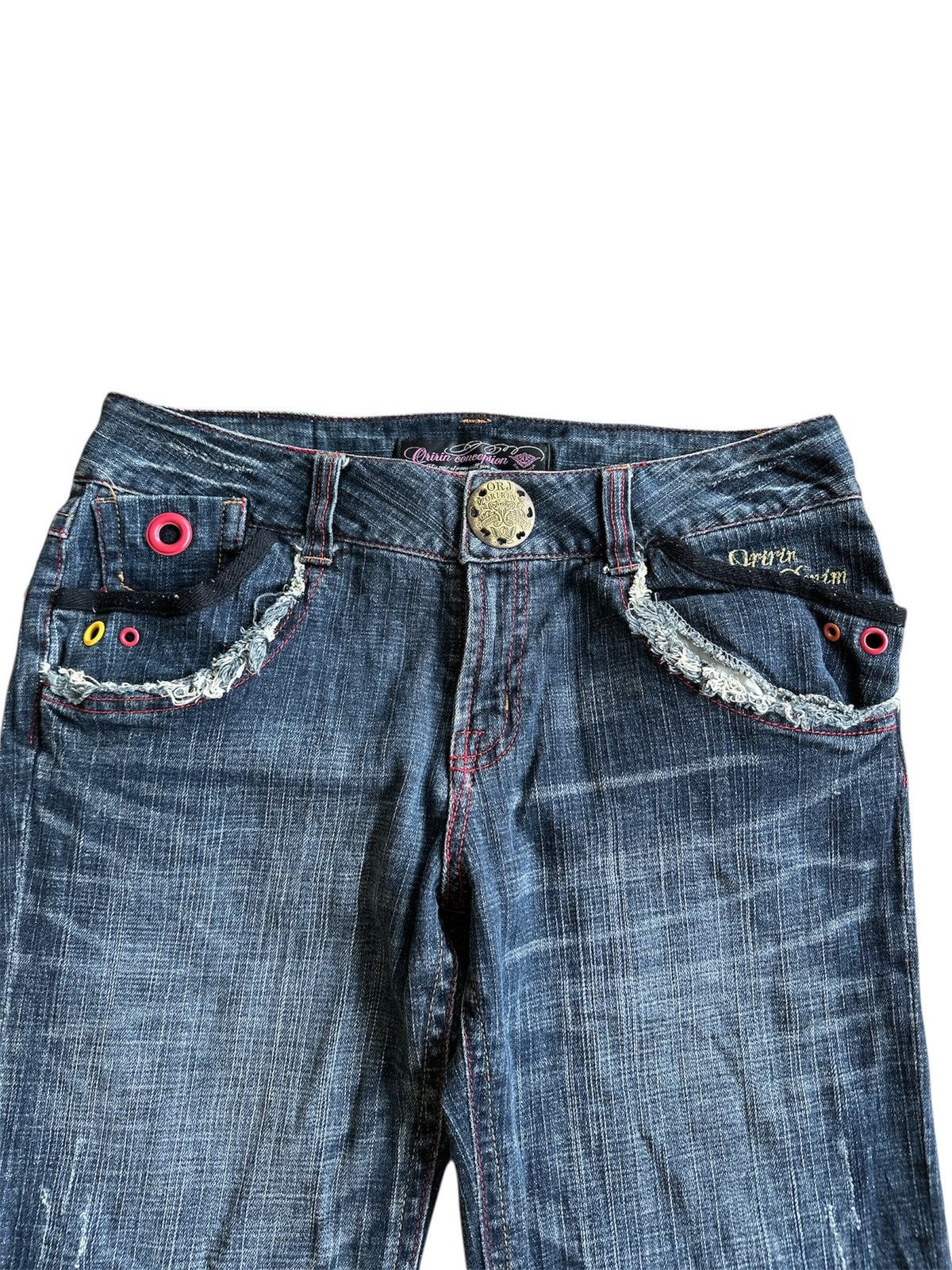 Kapital Distressed 2000s Oririn Flare Jeans Y2K Lgb Goa Kapital Size US 33 - 6 Thumbnail