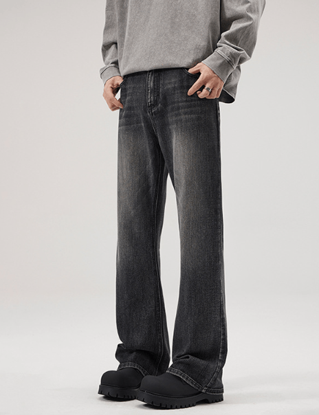 Japanese Brand American high street washed loose flared distressed jeans Size US 32 / EU 48 - 4 Thumbnail