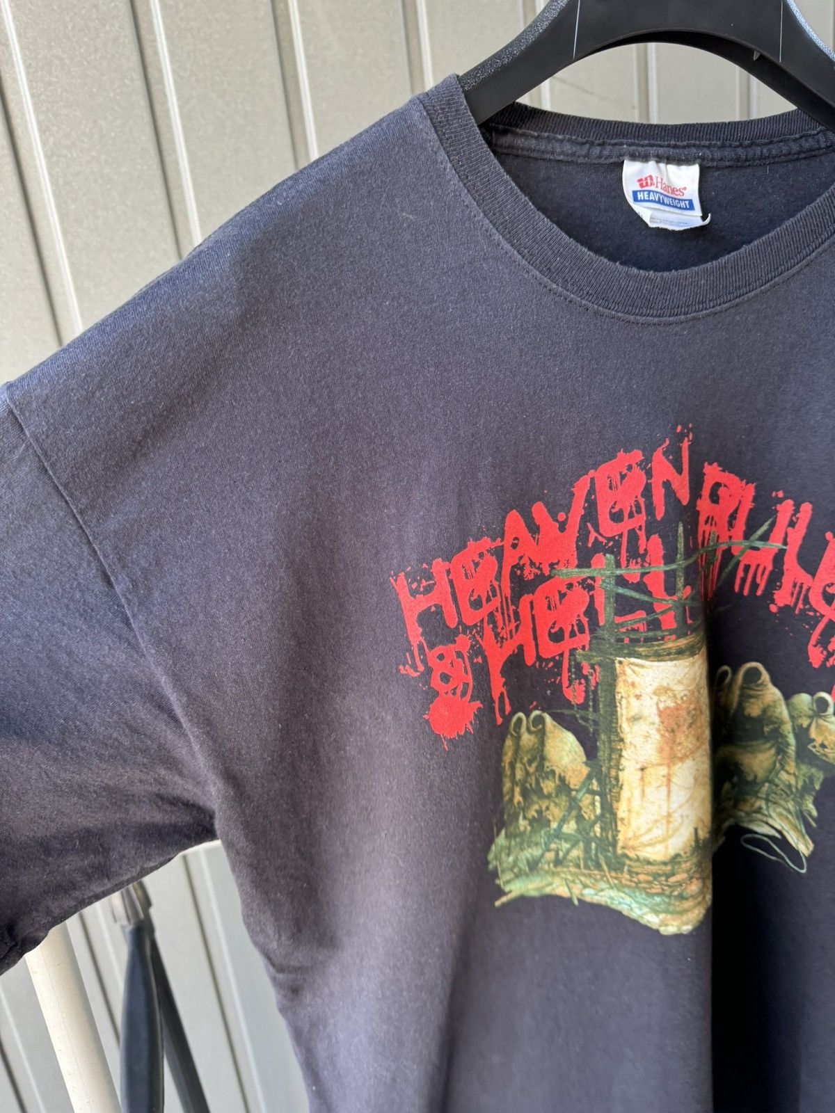 Band Tees × Vintage Vintage 2007 Heaven Hell Tour T Shirt Ozzy Y2K Tee Size US XL / EU 56 / 4 - 5 Thumbnail