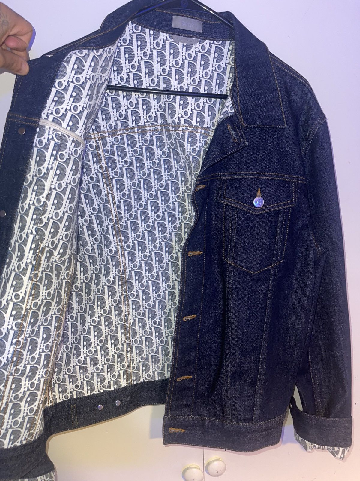 Dior Dior Blue Denim Jean Jacket Size 52S - 4 Thumbnail