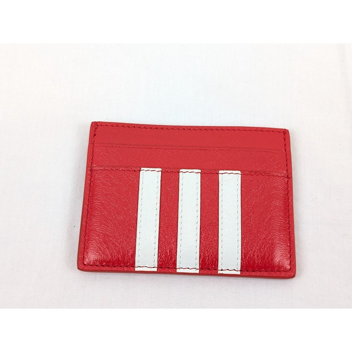 Balenciaga o1rshd1 Q:3 /DUP/ Size:OS / Arena Lamb Card Holder Red/White Size ONE SIZE - 3 Thumbnail