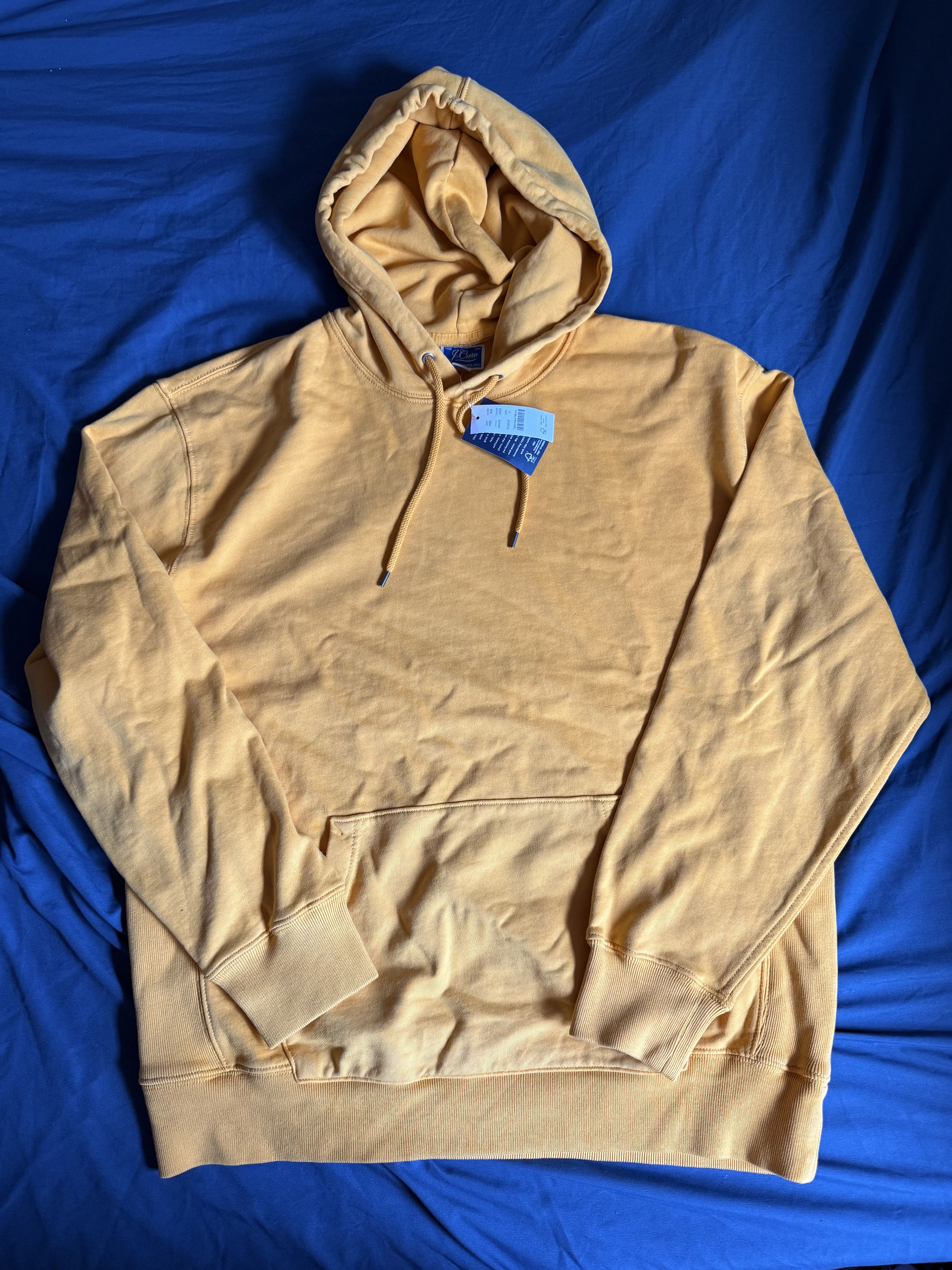 J.Crew J. Crew Garment-dyed french terry hoodie sweatshirt GOLD Size US L / EU 52-54 / 3 - 3 Thumbnail