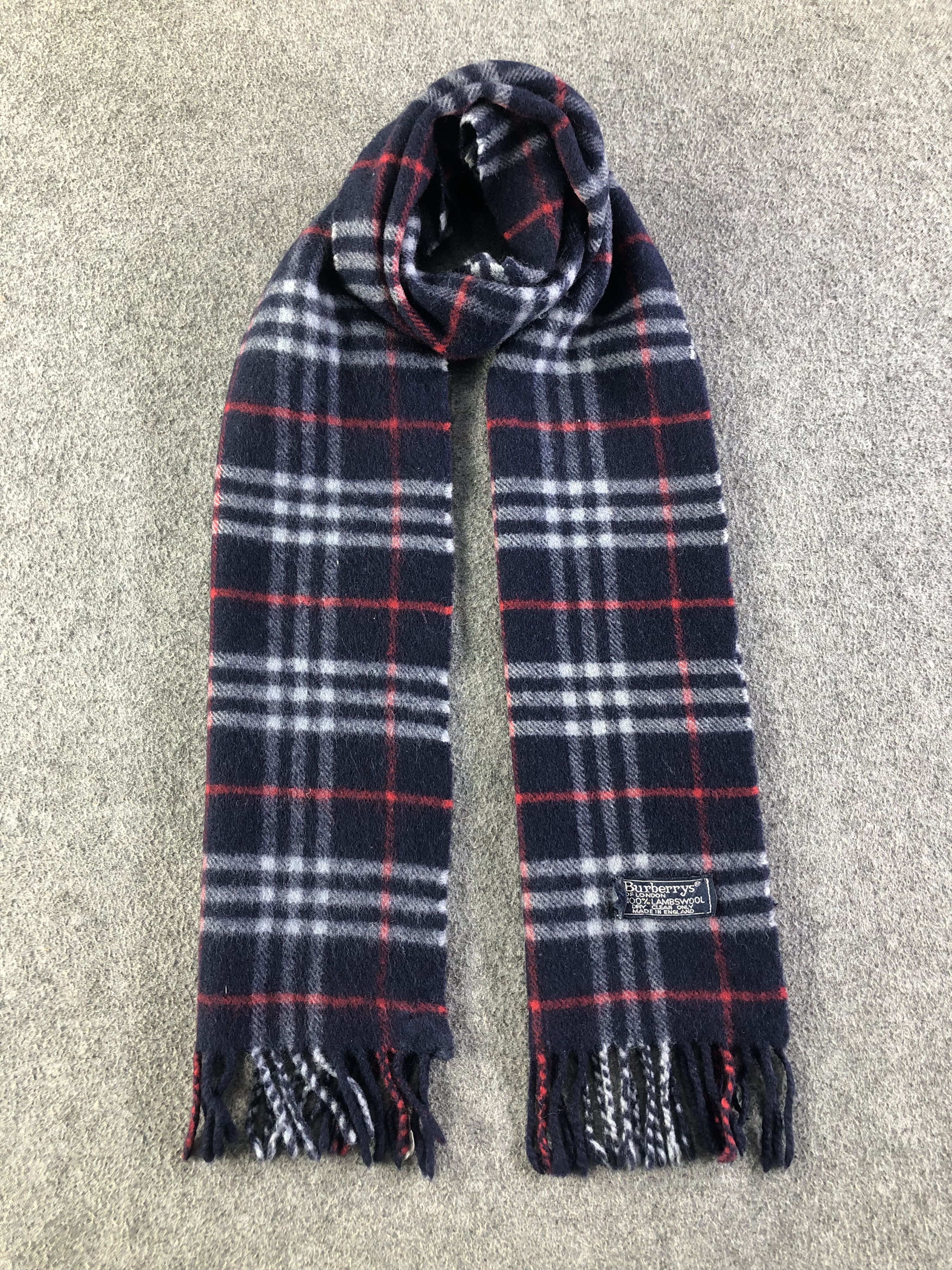 Burberry Burberrys Lambswool Scarf / Muffler / Neckwear SS1251 Size ONE SIZE - 1 Thumbnail