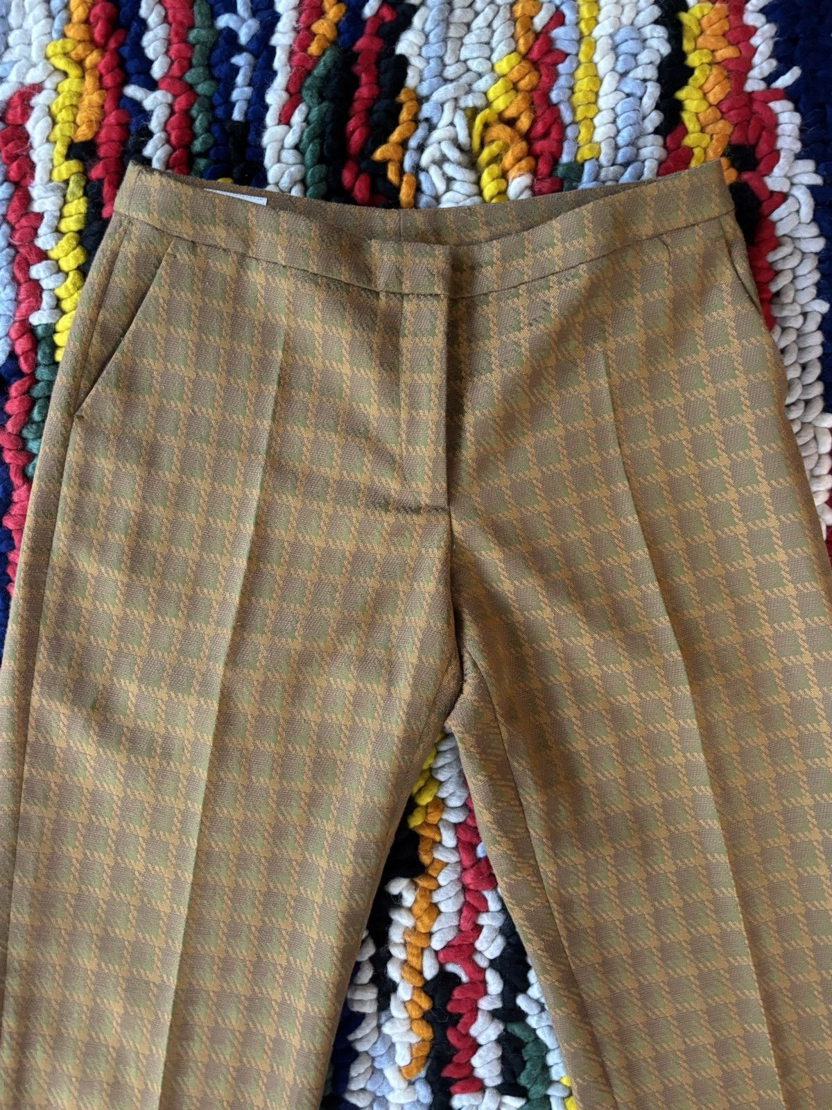 Dries Van Noten Dries Van Noten Polyester Plaid Pants Size 42S - 3 Thumbnail