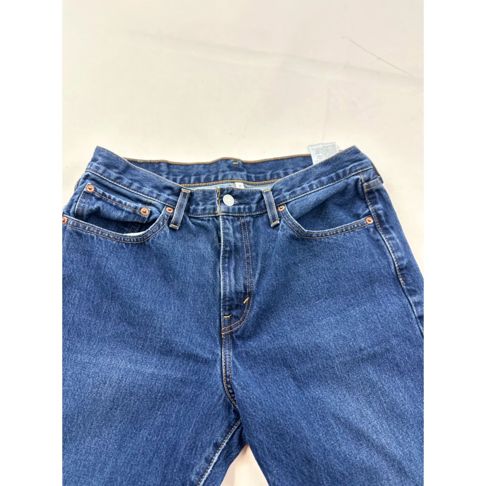 Levi's VINTAGE Levi’s Jeans Womens 31 Blue Denim Flat Front Frayed Hem Mid Rise Bootcut Size 24" / US 00 / IT 34 - 3 Thumbnail