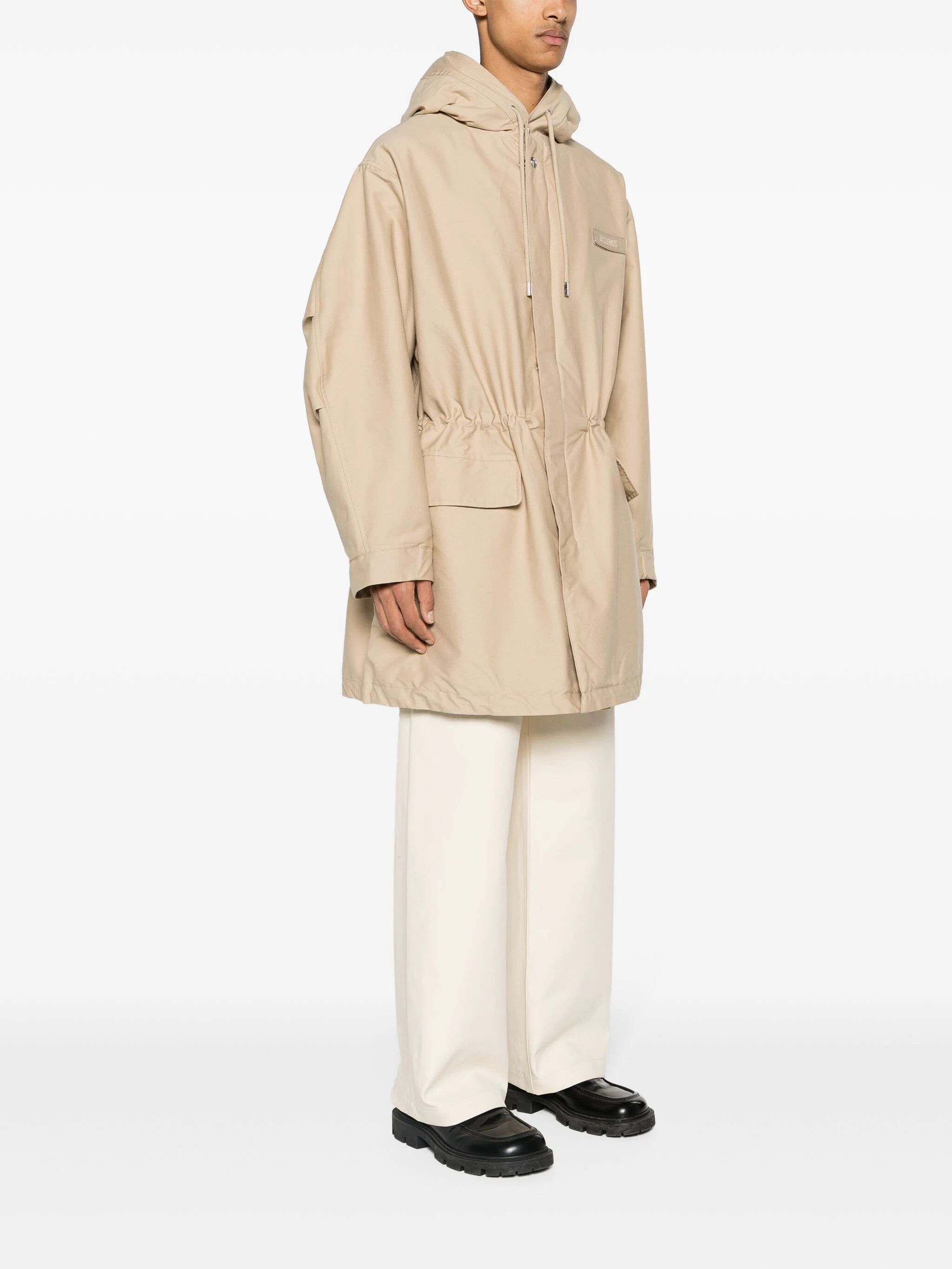 Jacquemus o1s22i1n1024 Hooded Padded Parka in Beige Size US S / EU 44-46 / 1 - 3 Thumbnail