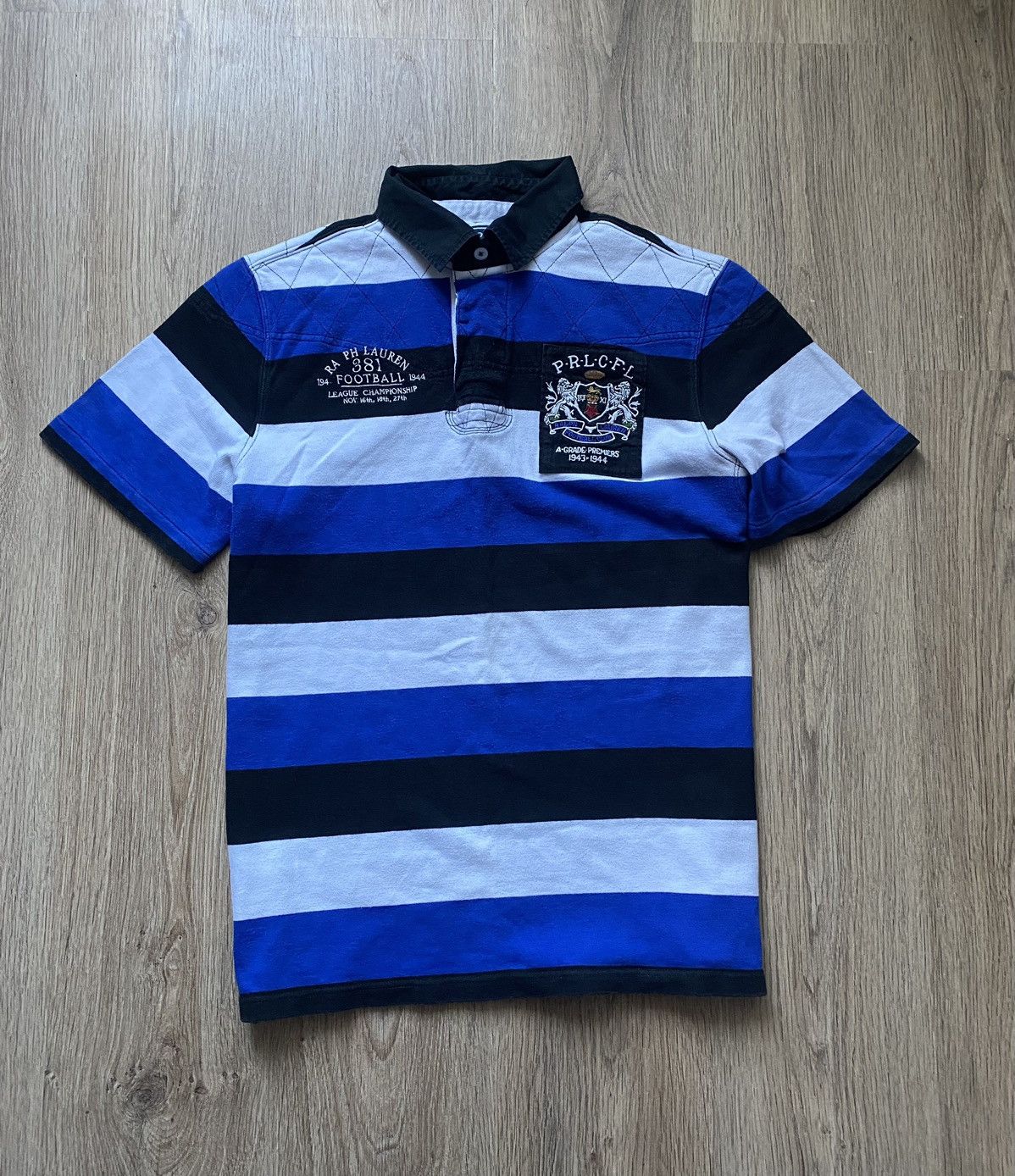 Vintage Vintage Polo Ralph Lauren Football Club Rugby Shirt Y2K Size US L / EU 52-54 / 3 - 1 Thumbnail
