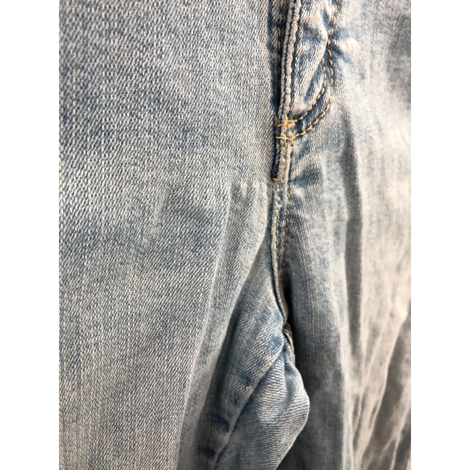 Vintage Aura Jeans 14 Womens Low Rise Light Wash Blue 5-Pocket Denim Cotton Regular Straight N/A Size 36" / US 14 / IT 50 - 5 Thumbnail