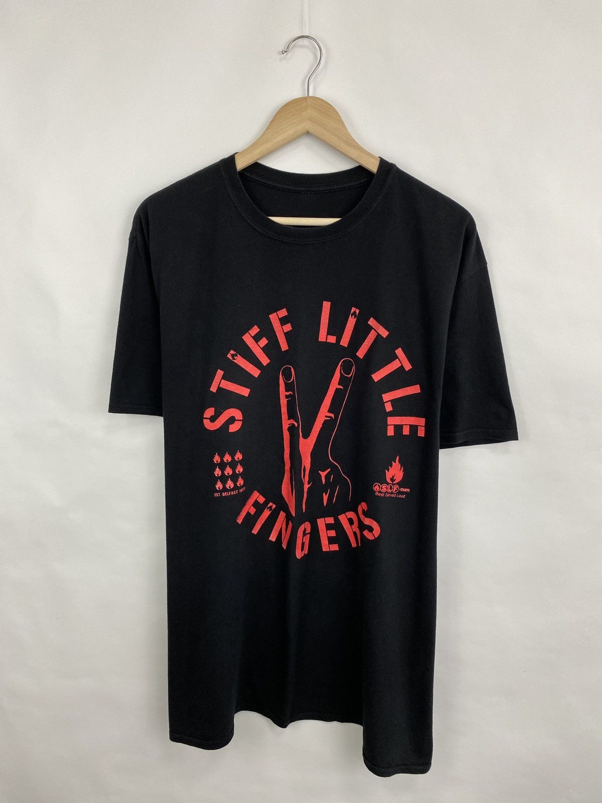 Band Tees Vintage Stiff Little Fingers Punk T-shirt Rare Retro Hype Size US XXL / EU 58 / 5 - 3 Thumbnail