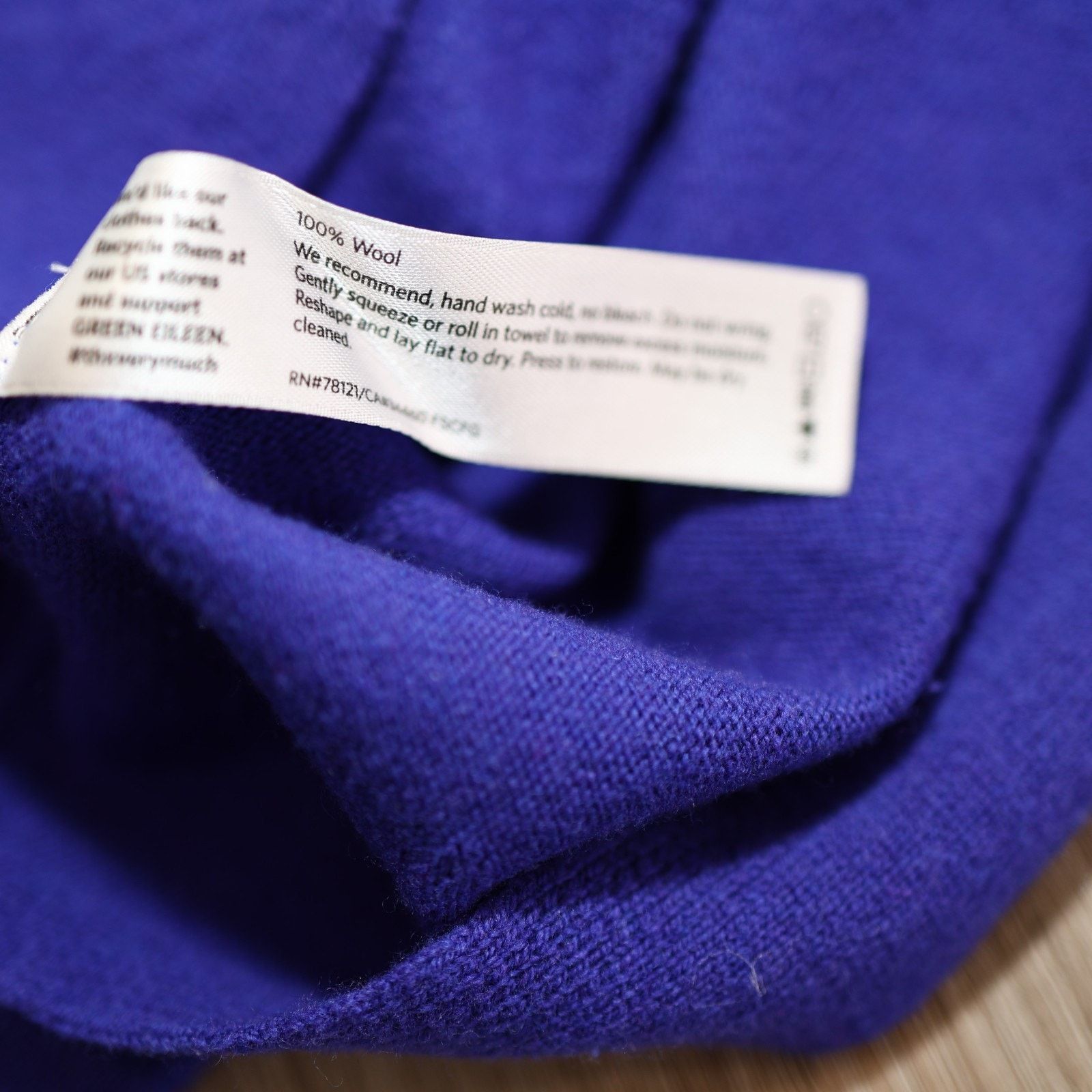 Eileen Fisher EILEEN FISHER Purple Wool Cowl Turtle Neck Sweater Size ~ S Size S / US 4 / IT 40 - 6 Thumbnail