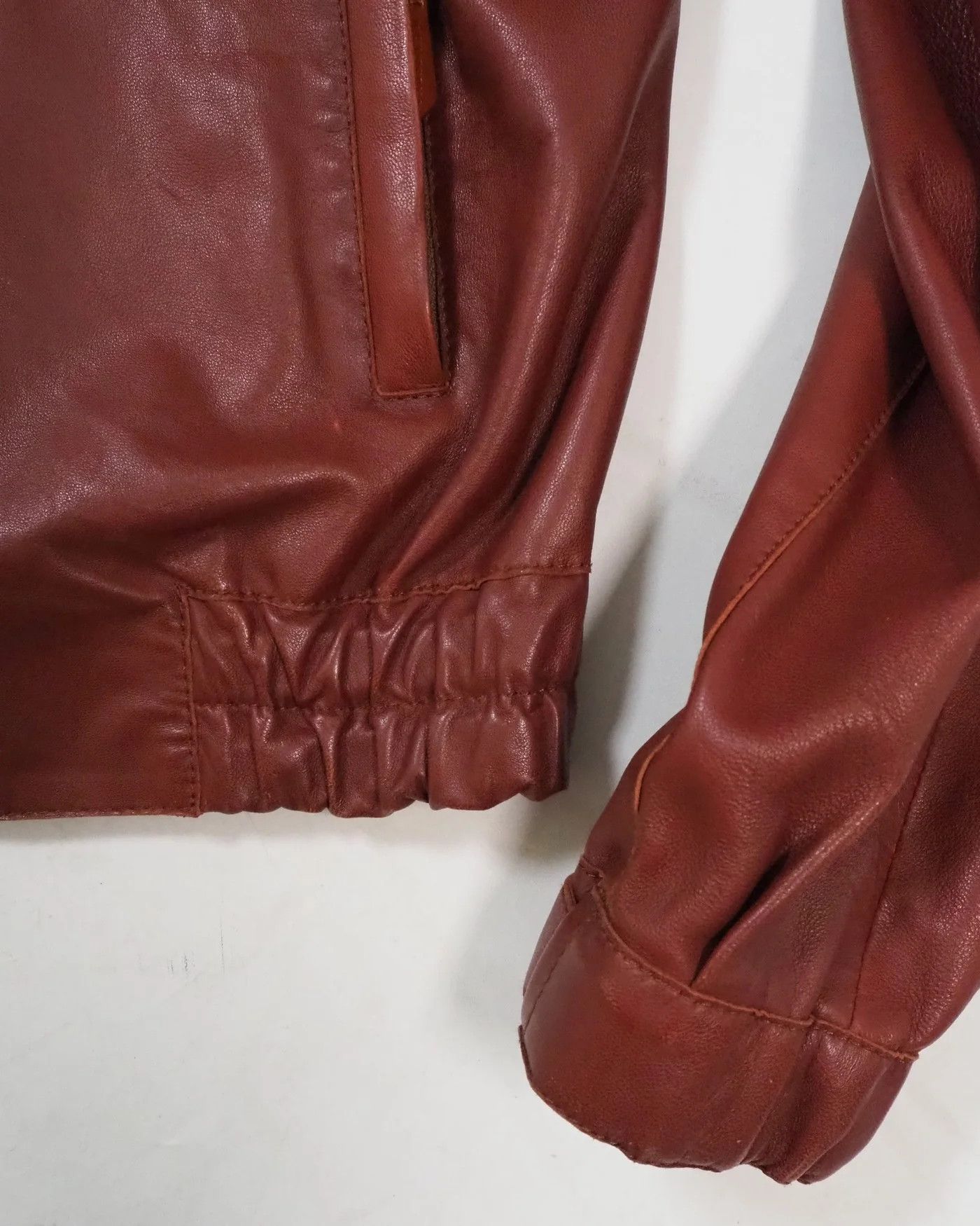 Trussardi Men's Trussardi Lightweight Leather Bomber Jacket $1155 Size US M / EU 48-50 / 2 - 7 Thumbnail