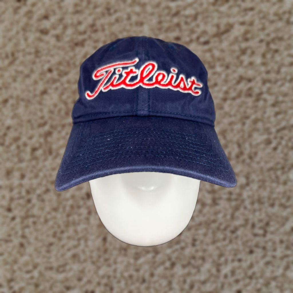 Titleist Titleist Hat Cap Strap Back Adult Blue Red Golf Golfer Outdoor 100% Cotton 1935 Size ONE SIZE - 1 Thumbnail